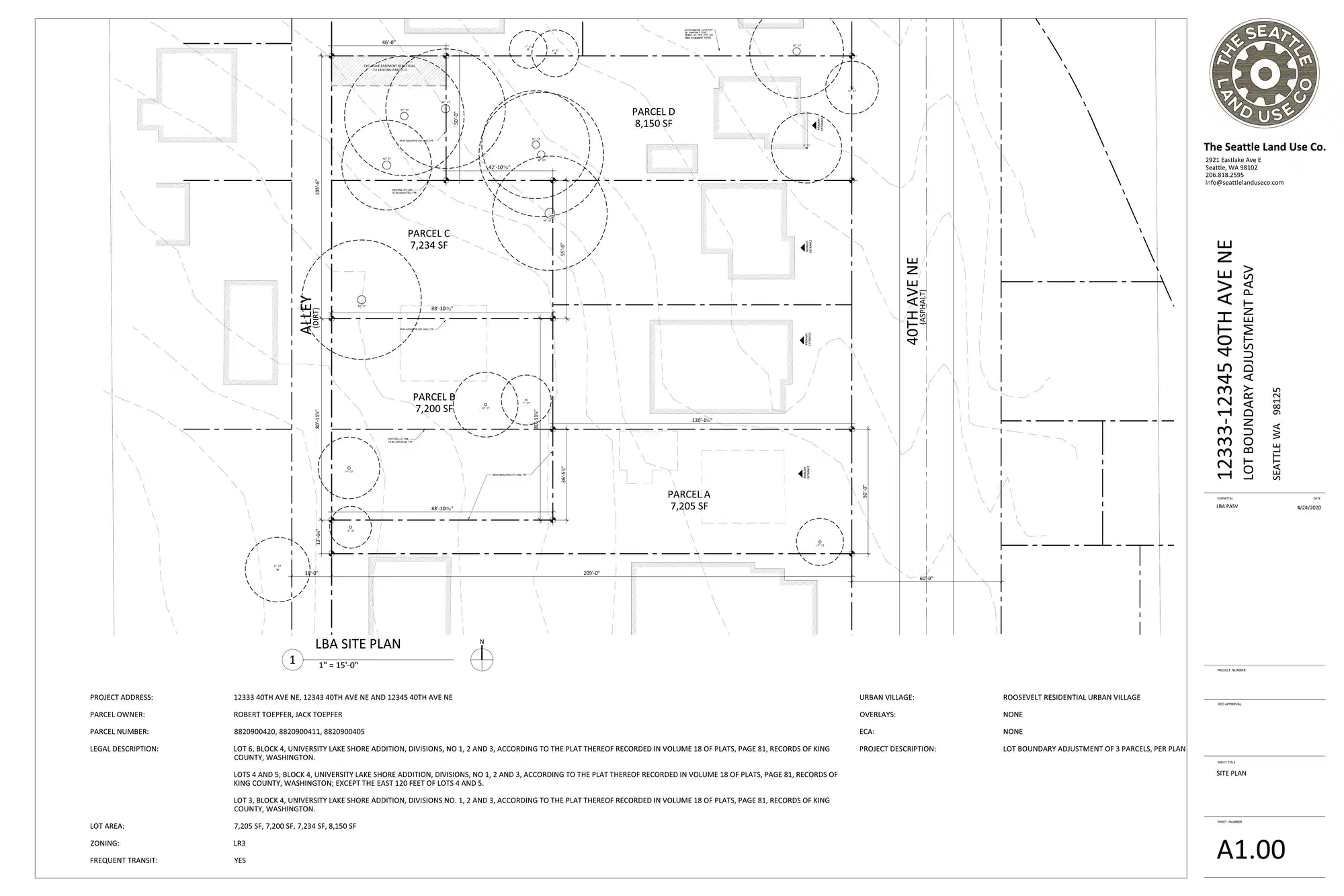 Site plan for 12335 40th Ave NE
