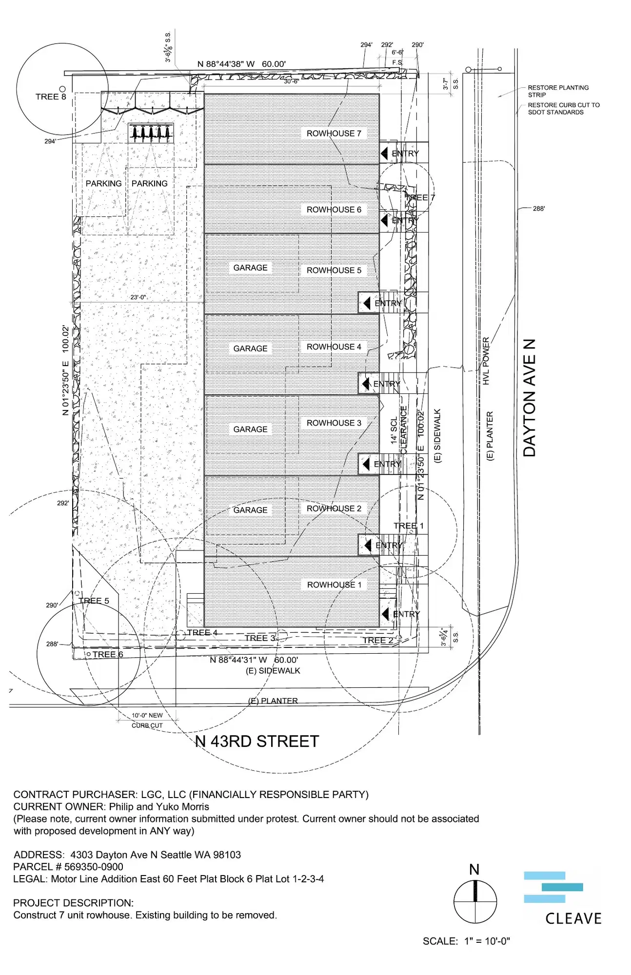 Site plan for 4303 Dayton Ave N