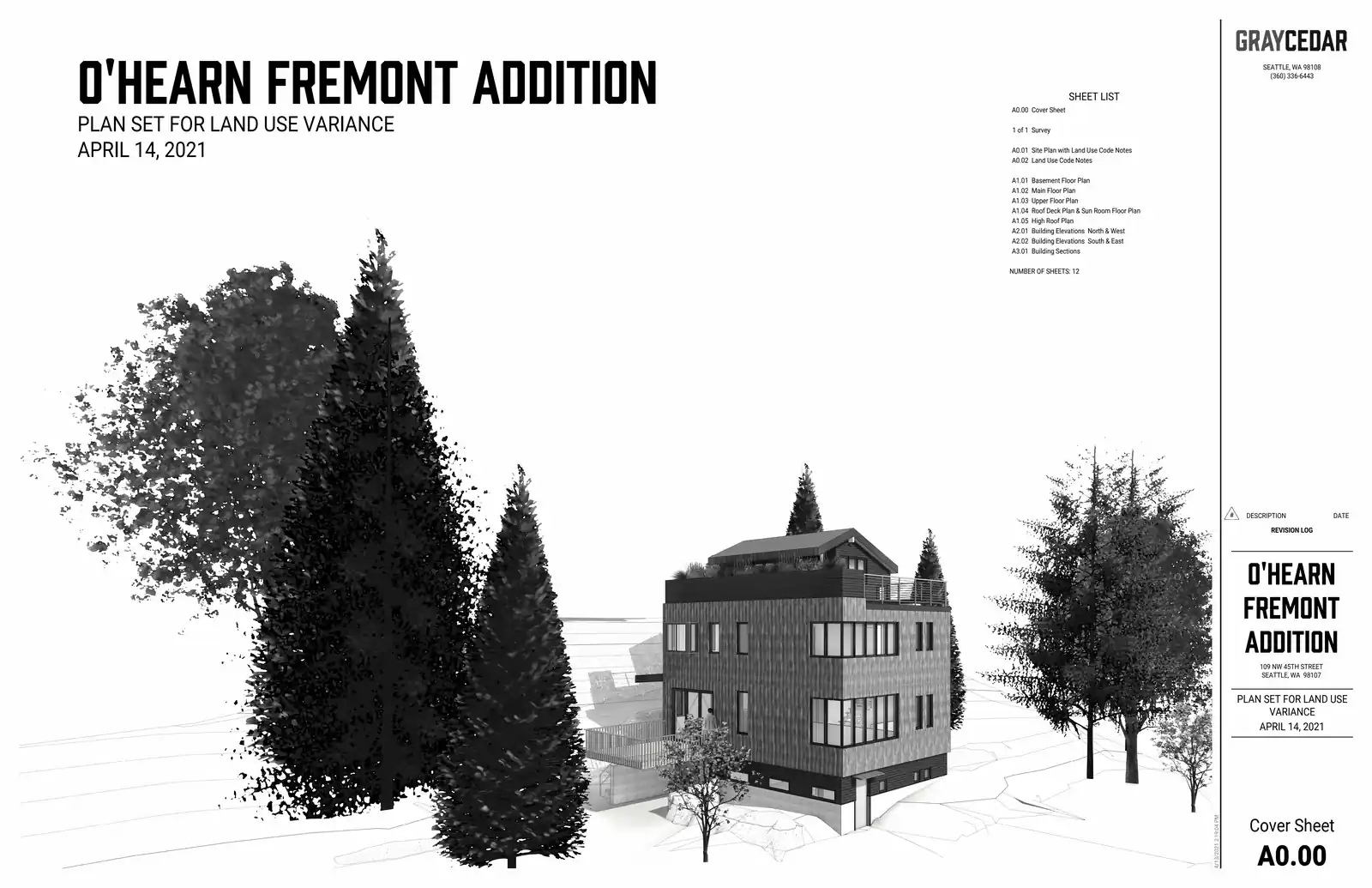 Site plan for 109 NW 45th St