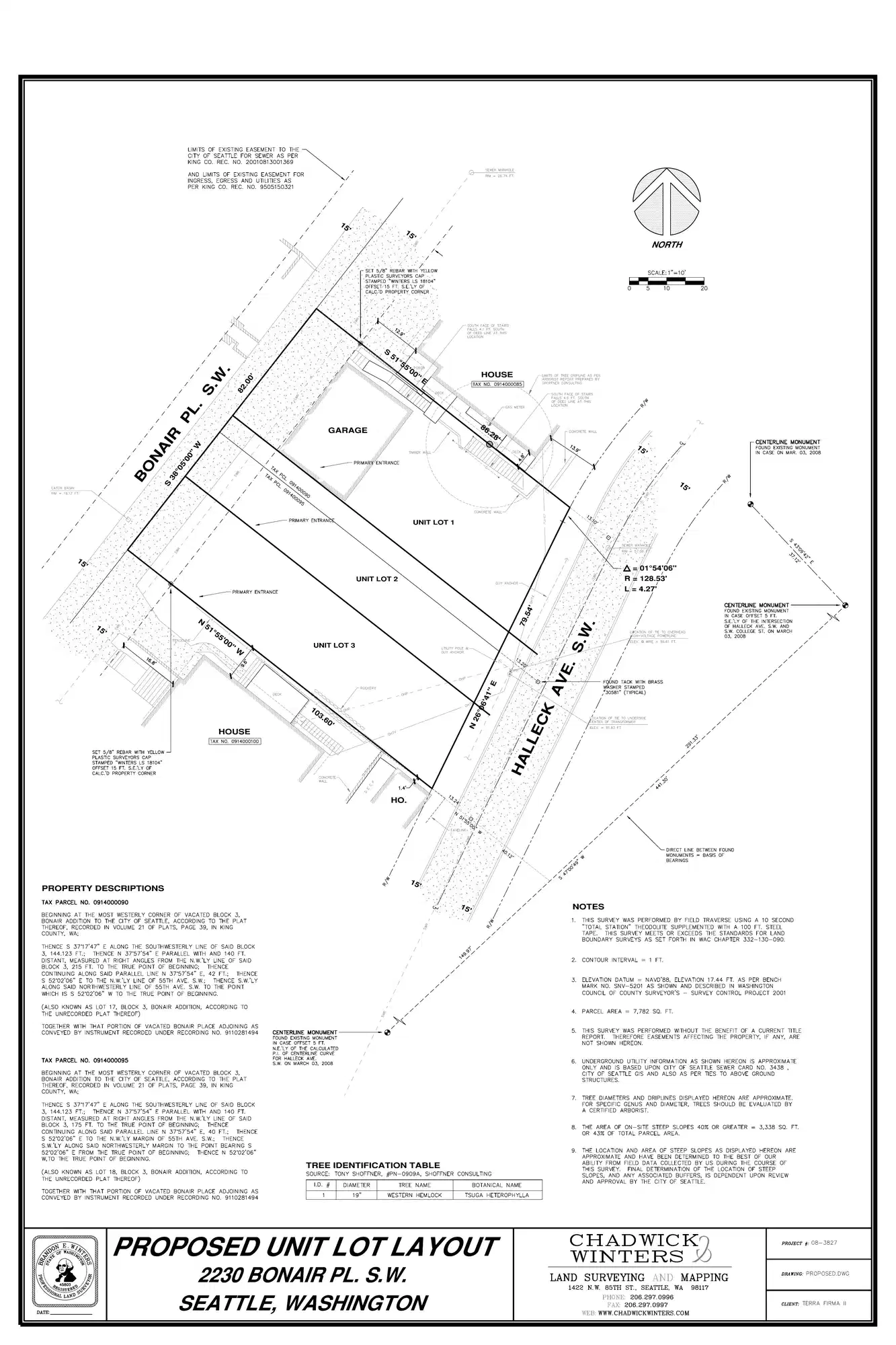 Site plan for 2230 Bonair Pl SW
