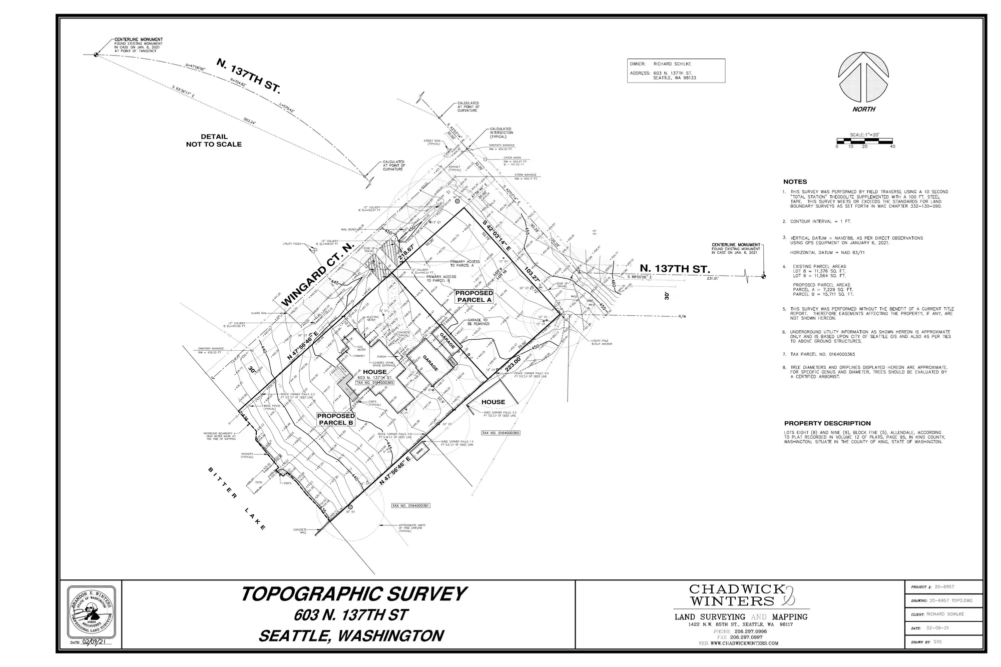 Site plan for 13510 Wingard Ct N