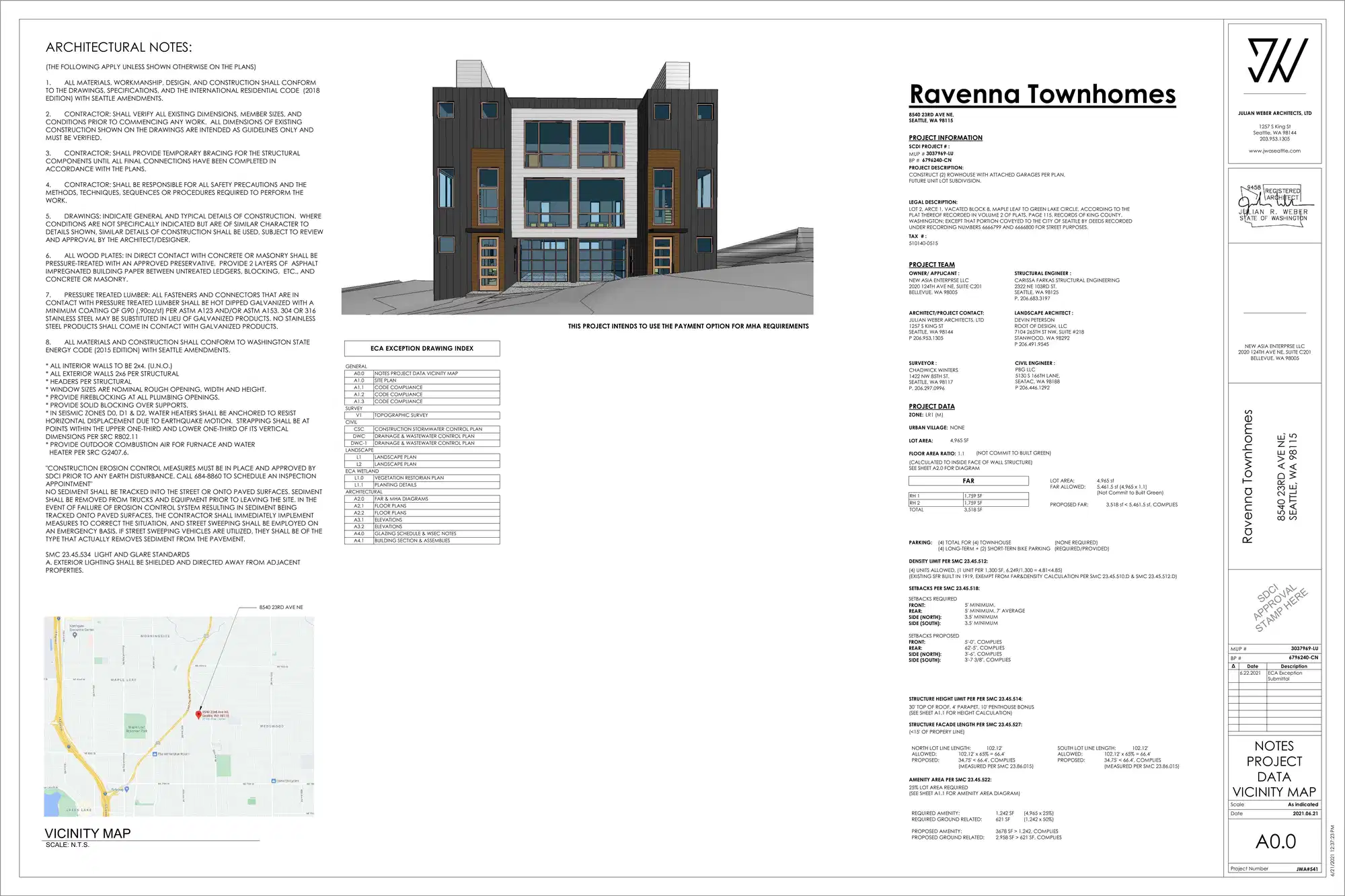 Site plan for 8540 23rd Ave NE
