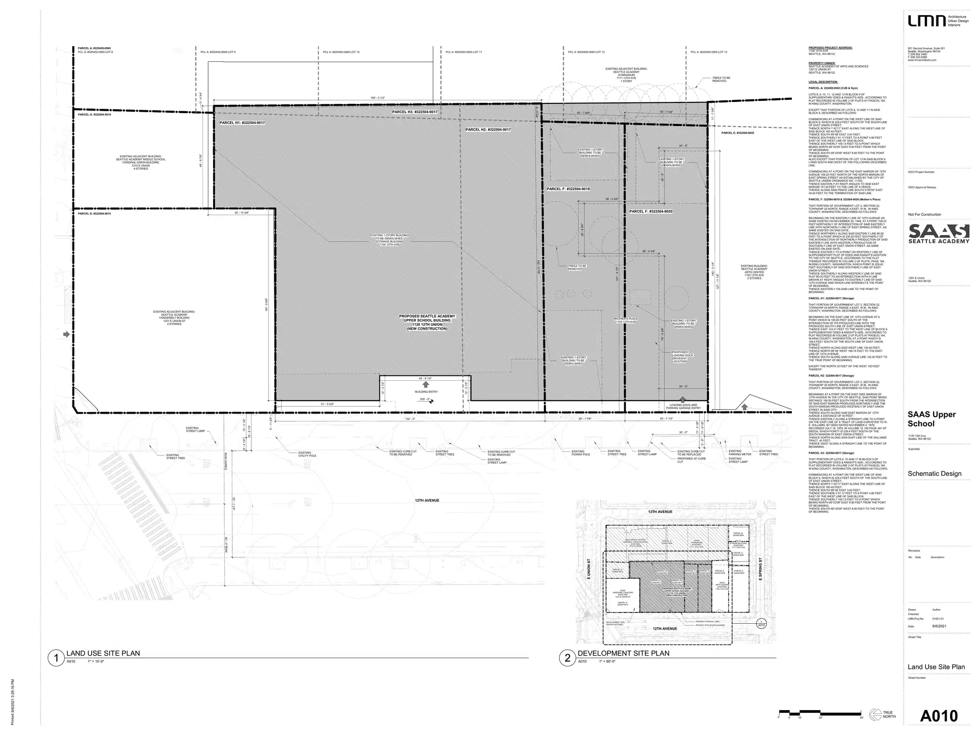 Site plan for 1120 12th Ave