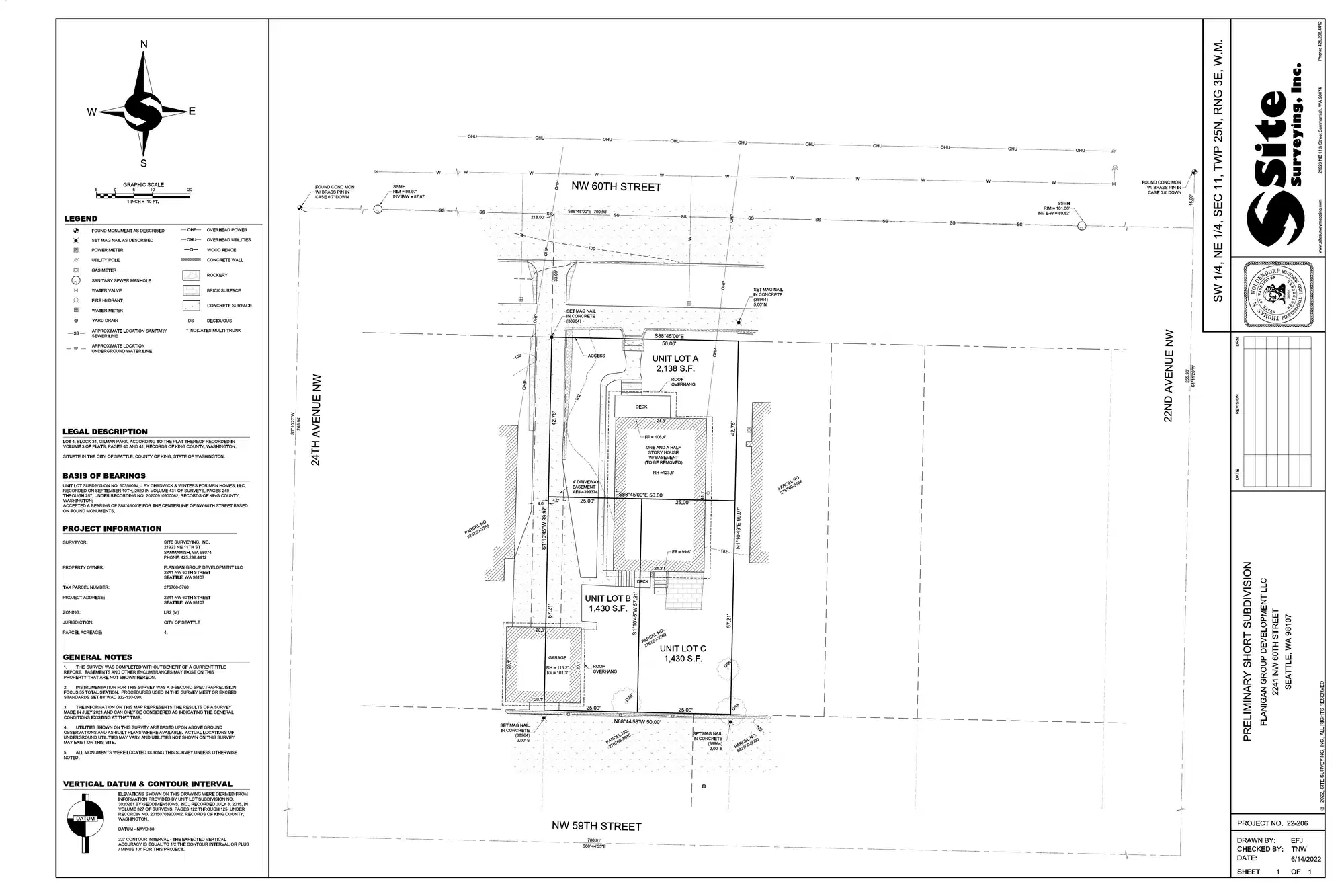 Site plan for 2245 A NW 60th St