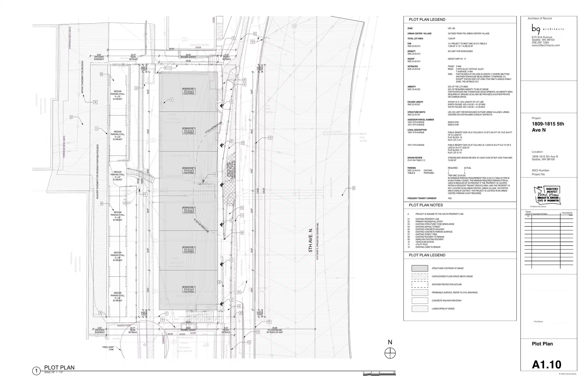 Site plan for 1809 5th Ave N