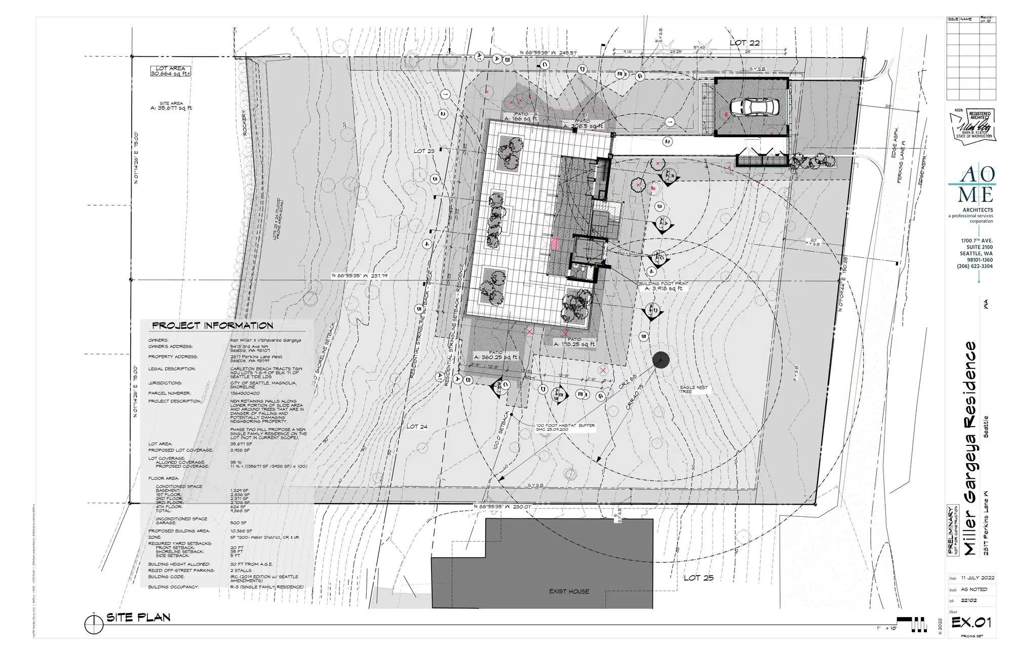 Site plan for 2817 Perkins Ln W