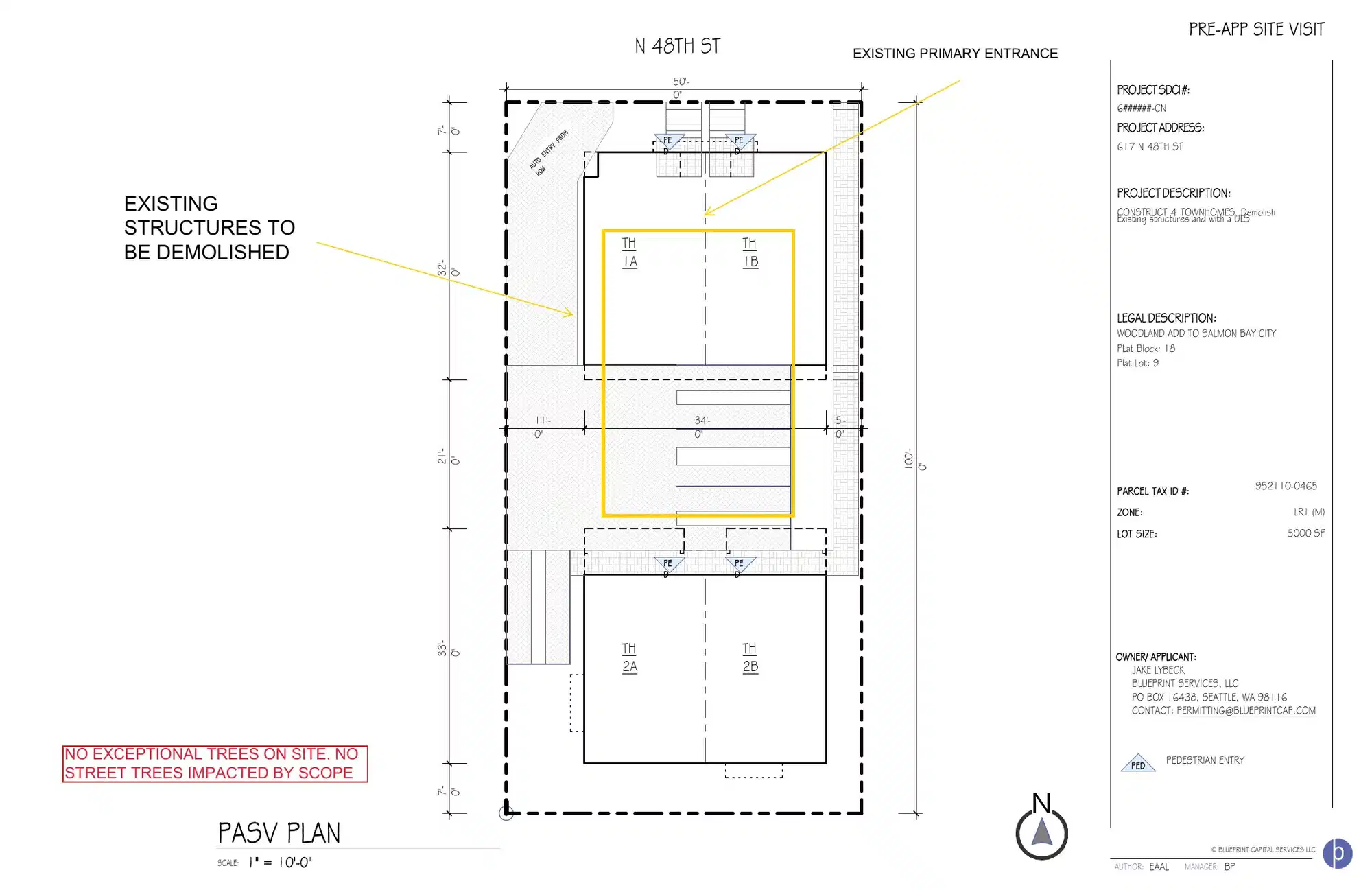 Site plan for 617 N 48th St