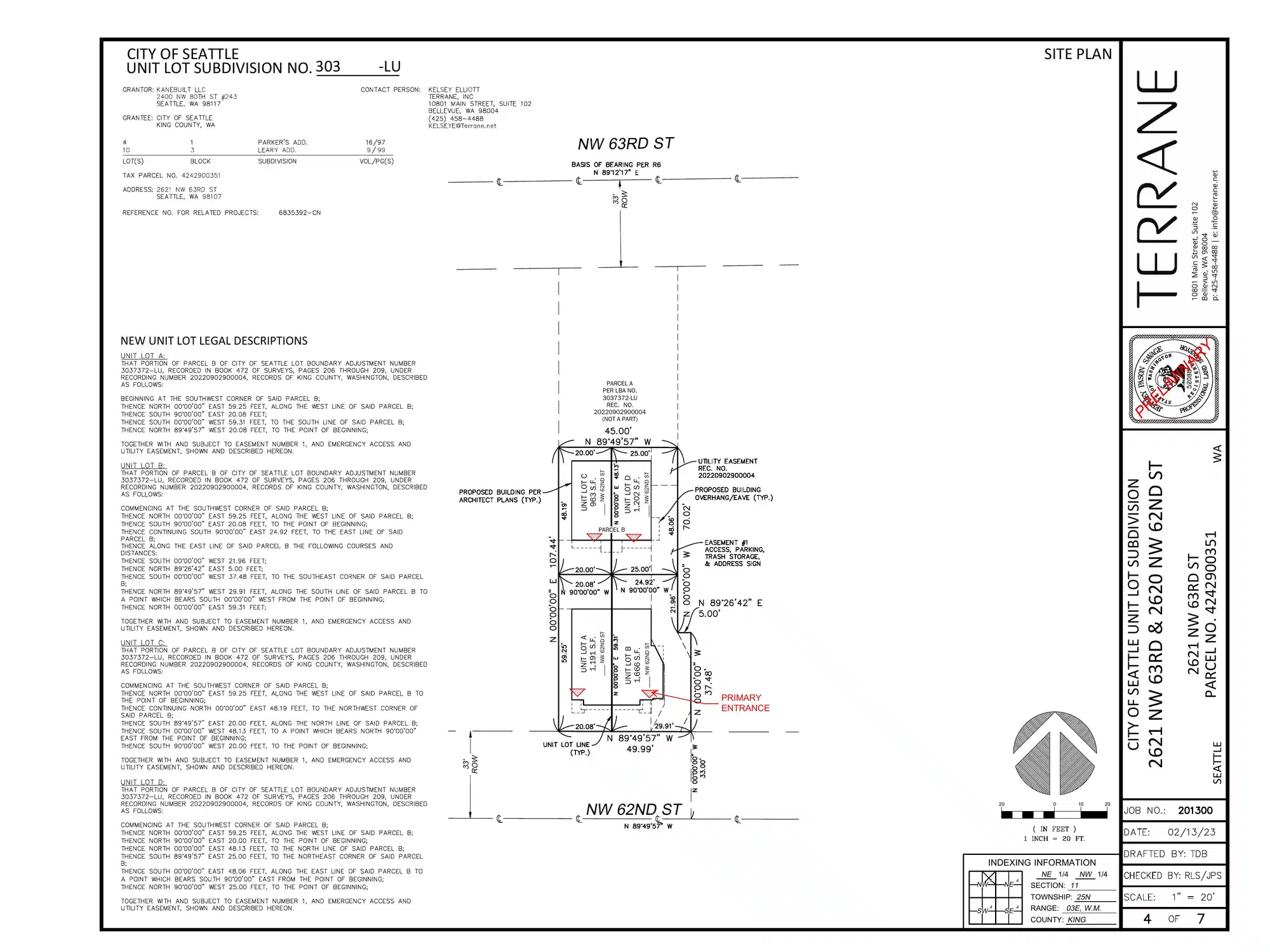 Site plan for 2622 NW 62nd St