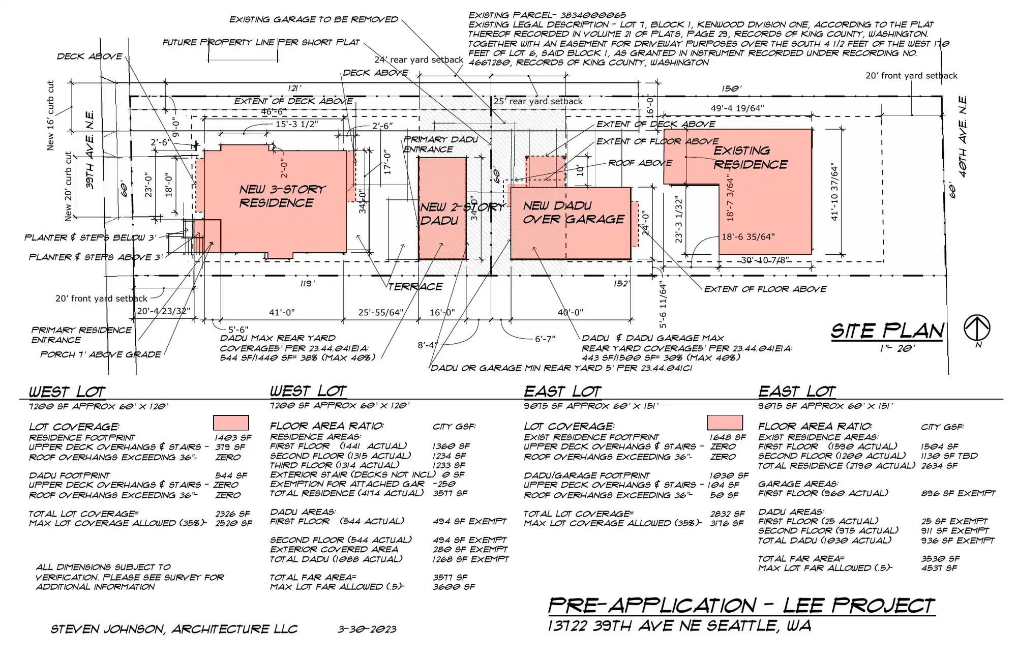 Site plan for 13722 39th Ave NE