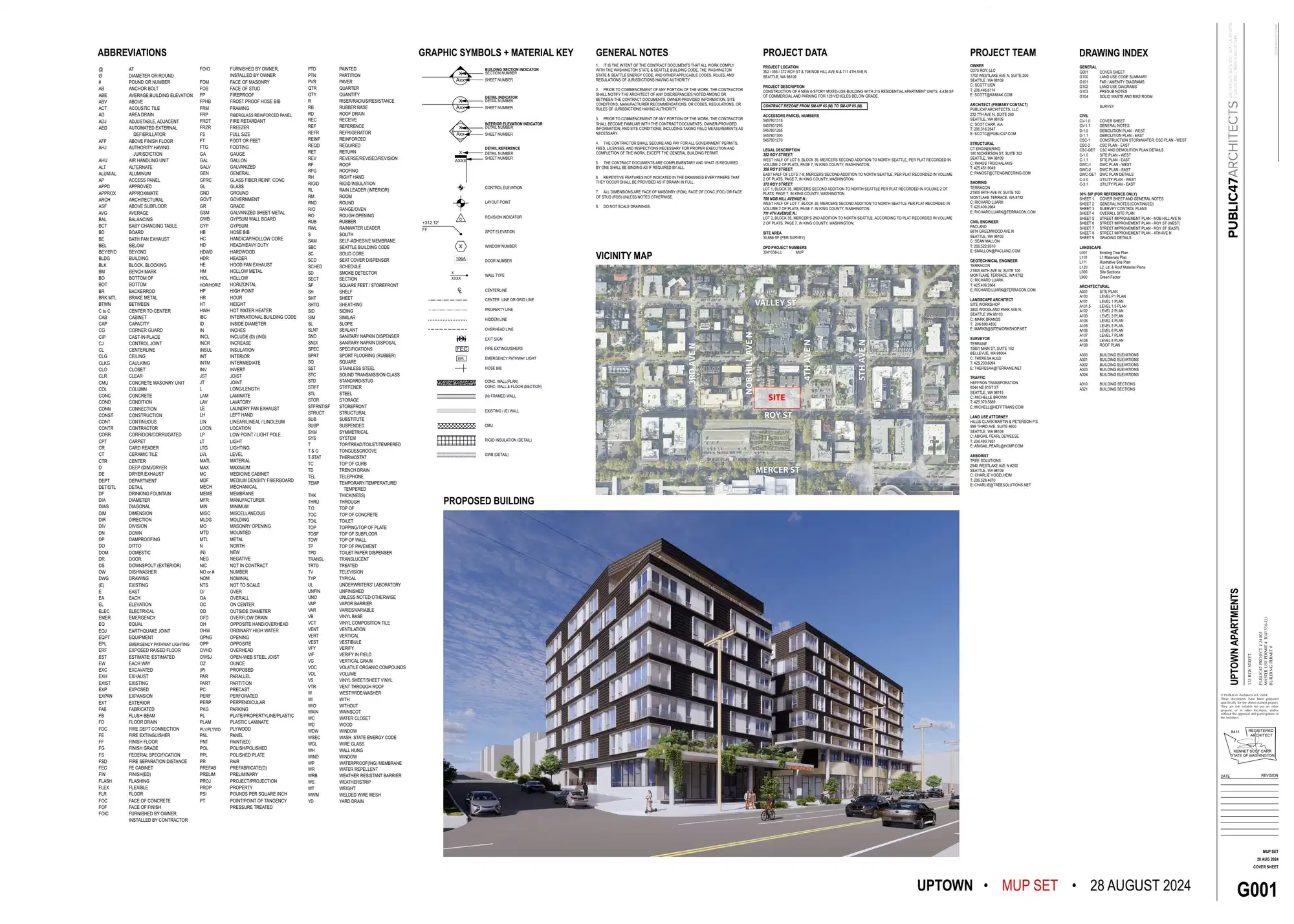 Site plan for 352 Roy St