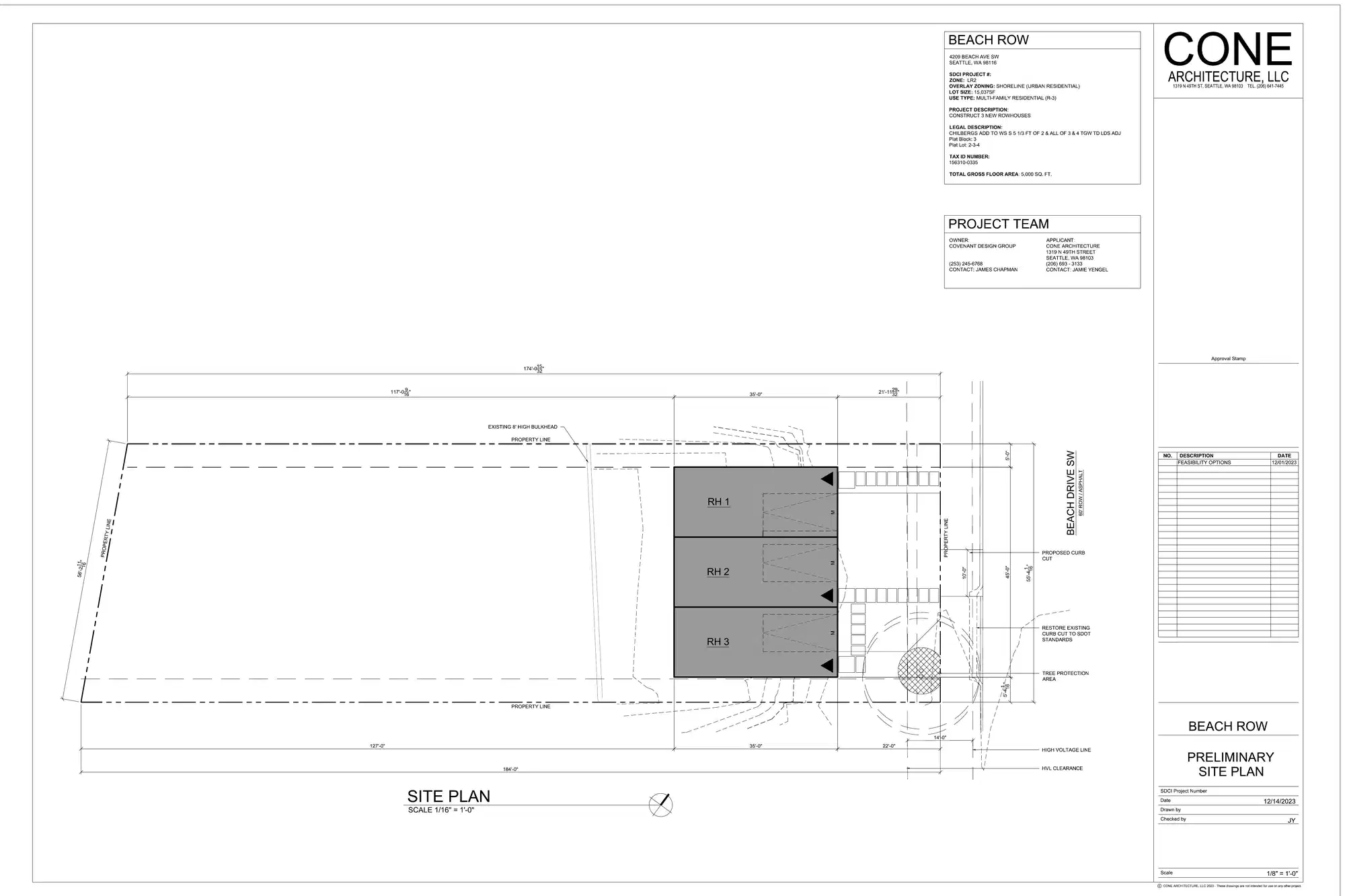 Site plan for 4209 Beach Dr SW