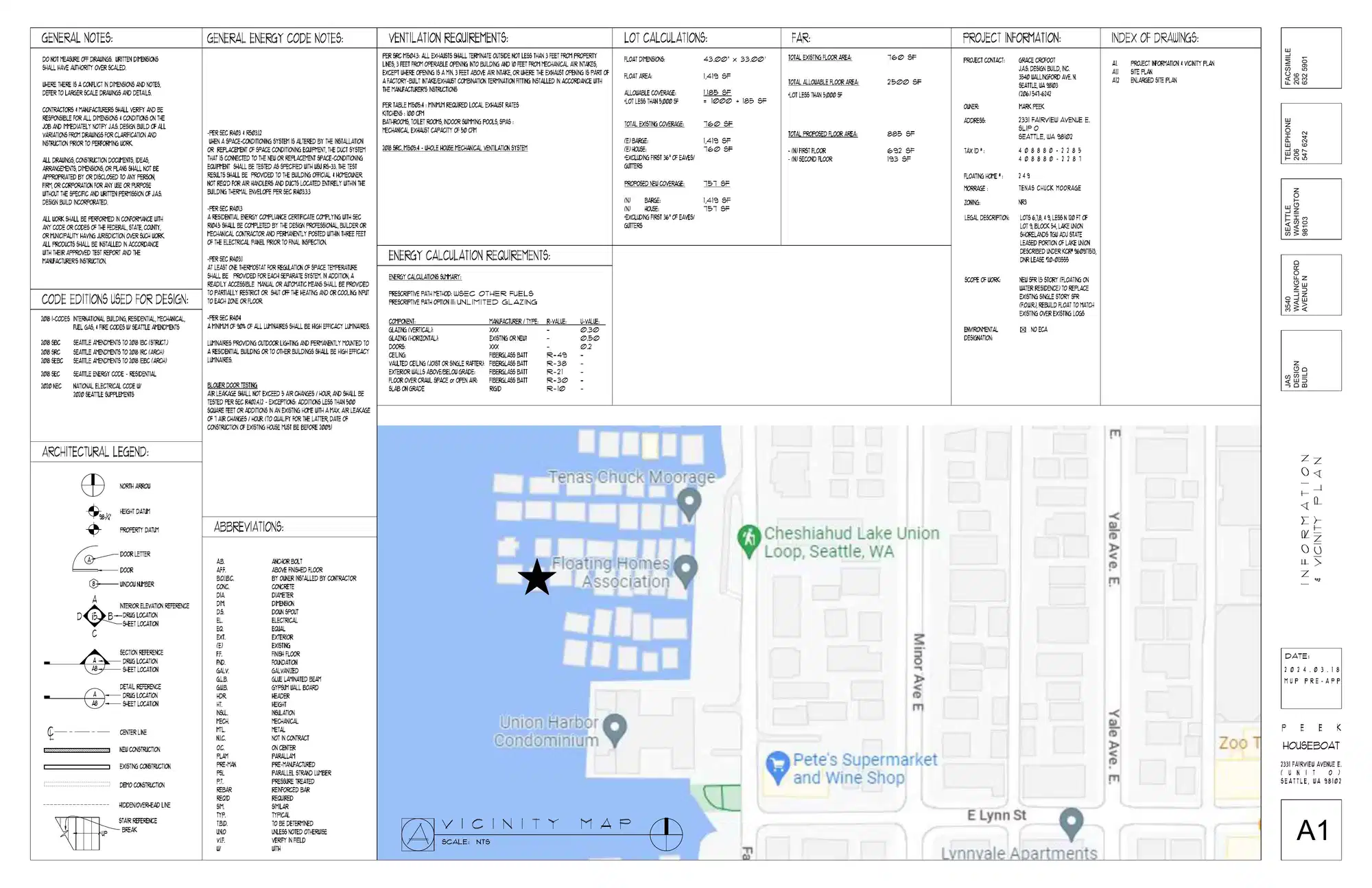 Site plan for 2331 Fairview Ave E