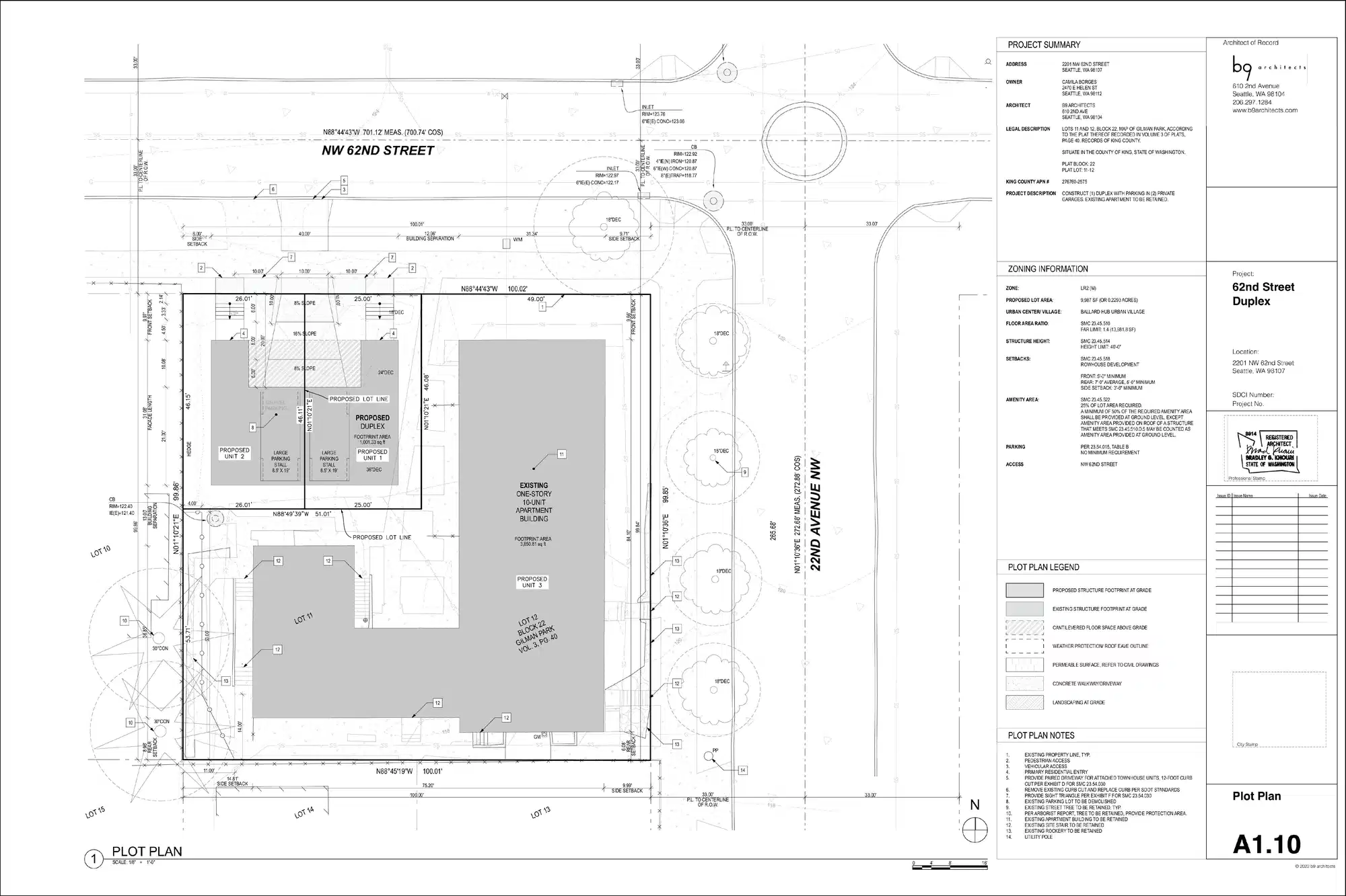 Site plan for 2201 NW 62nd St