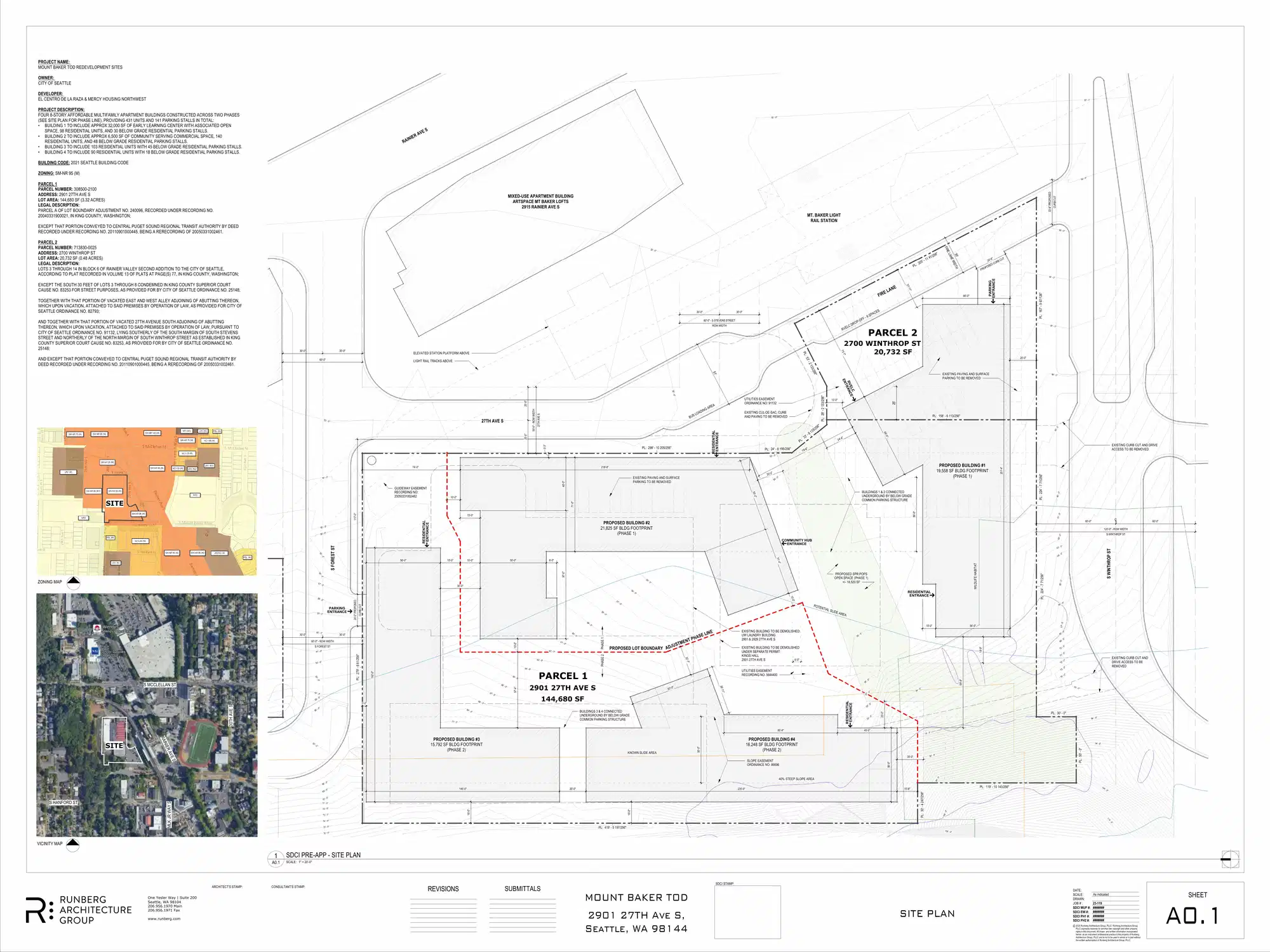 Site plan for 2929 27th Ave S