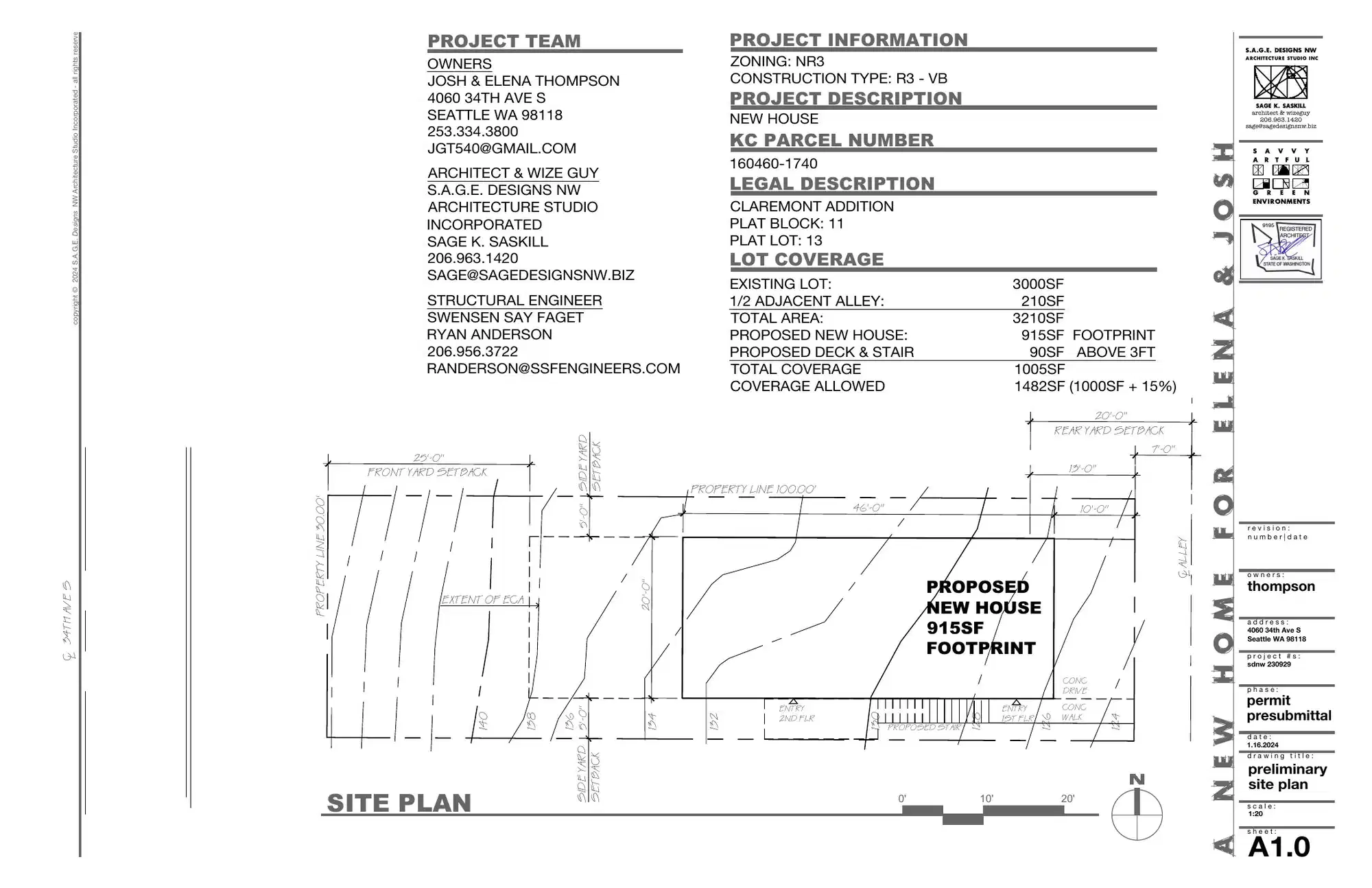 Site plan for 4060 34th Ave S