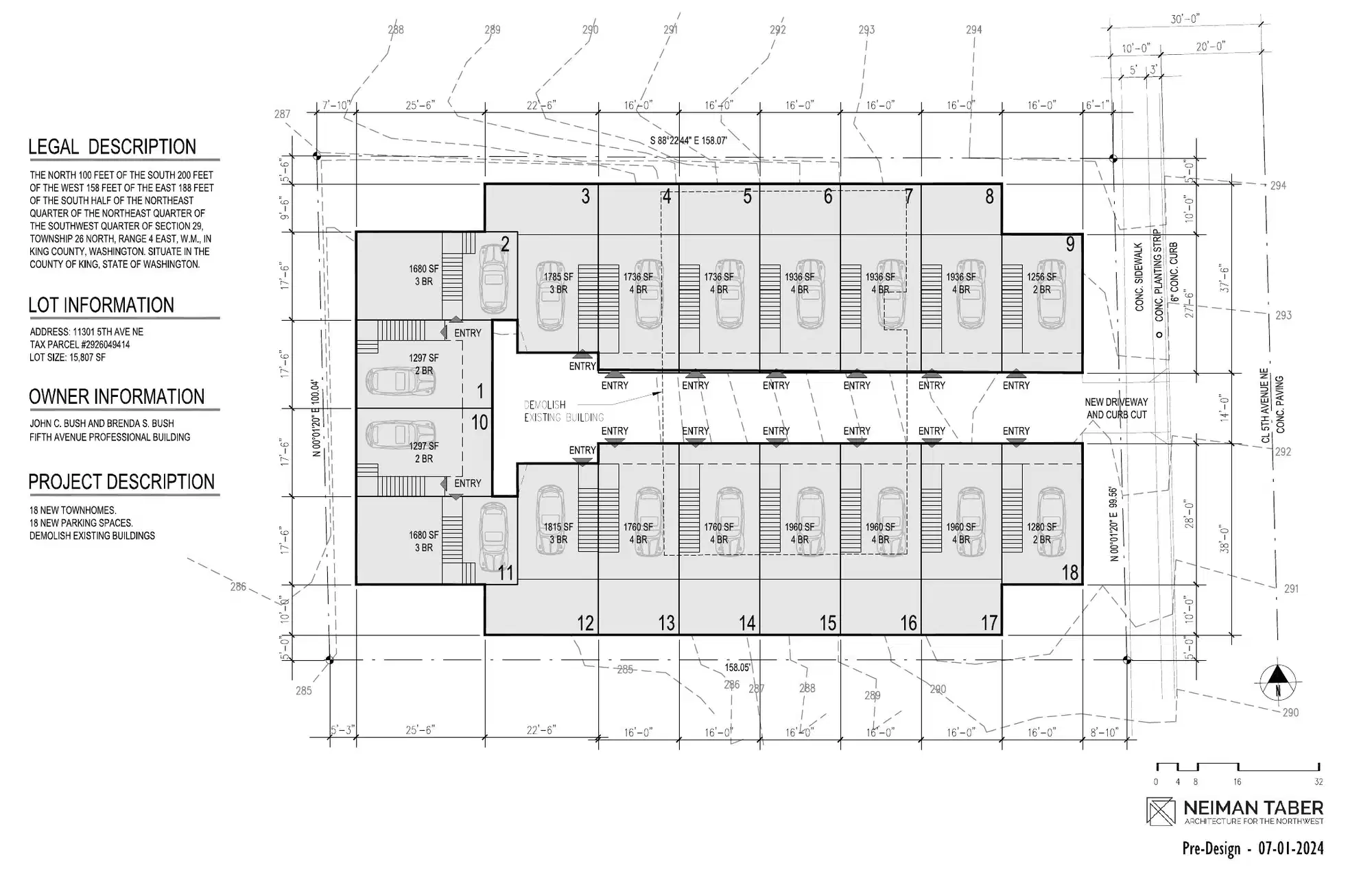Site plan for 11301 5th Ave NE