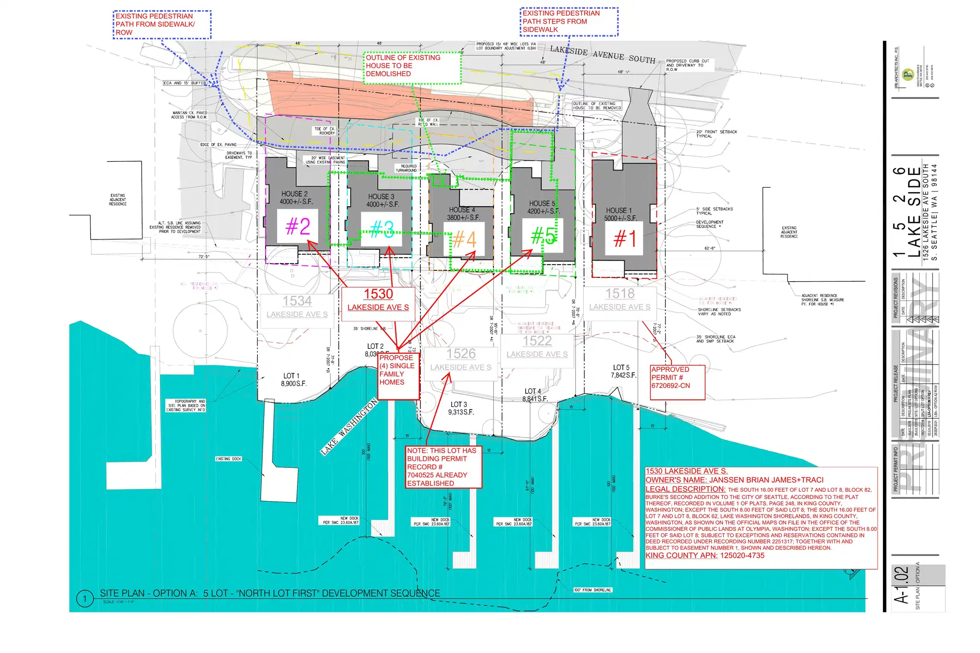 Site plan for 1530 Lakeside Ave S