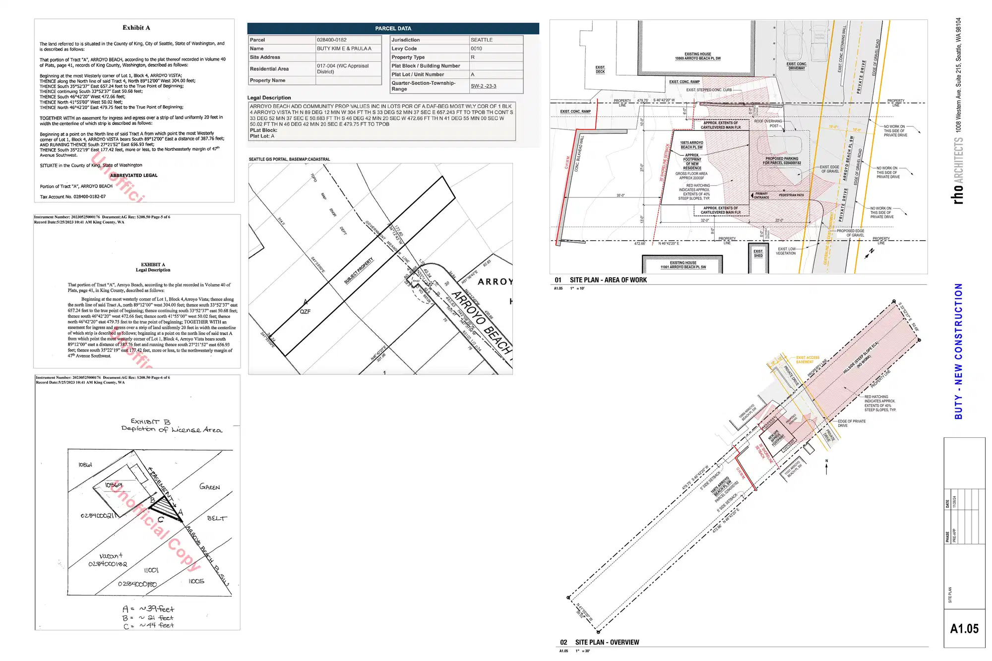 Site plan for 10875 Arroyo Beach Pl SW