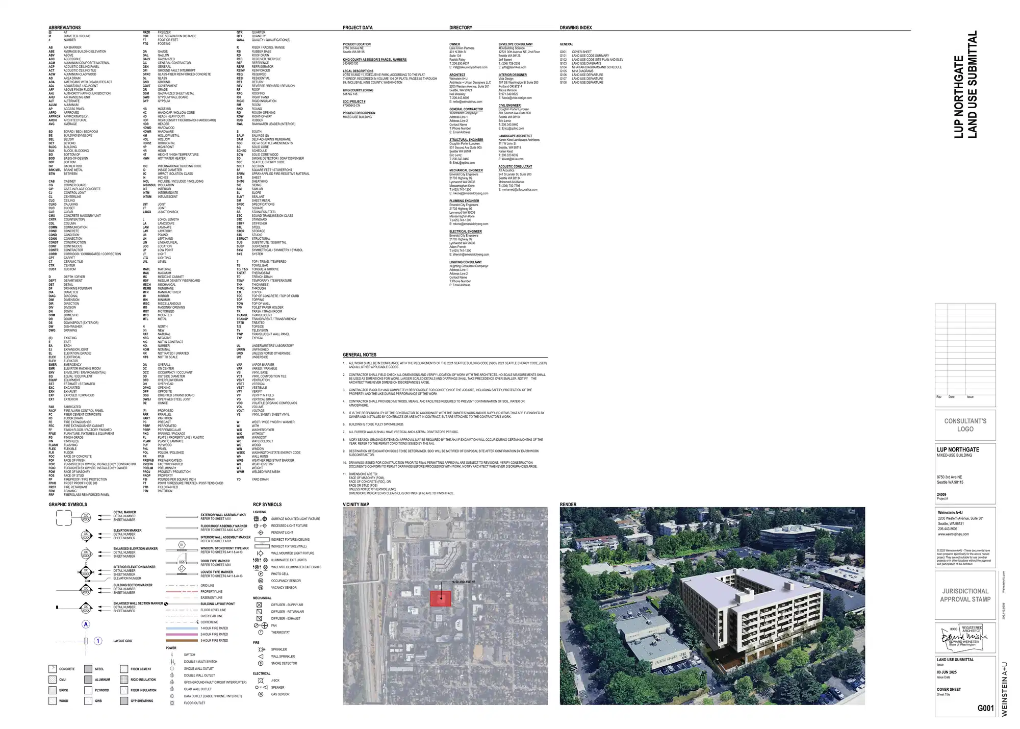 Site plan for 9750 3rd Ave NE