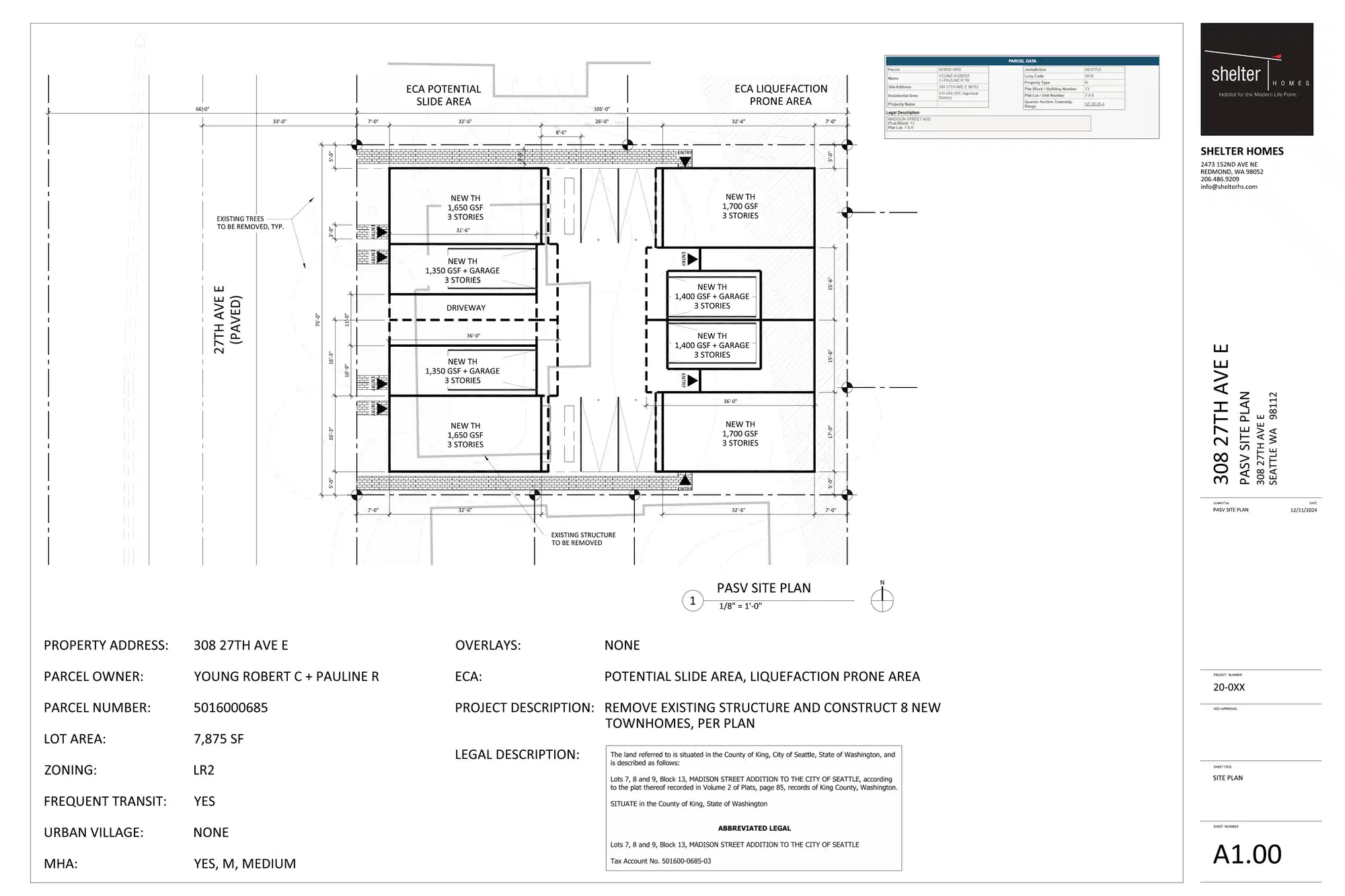 Site plan for 308 27th Ave E