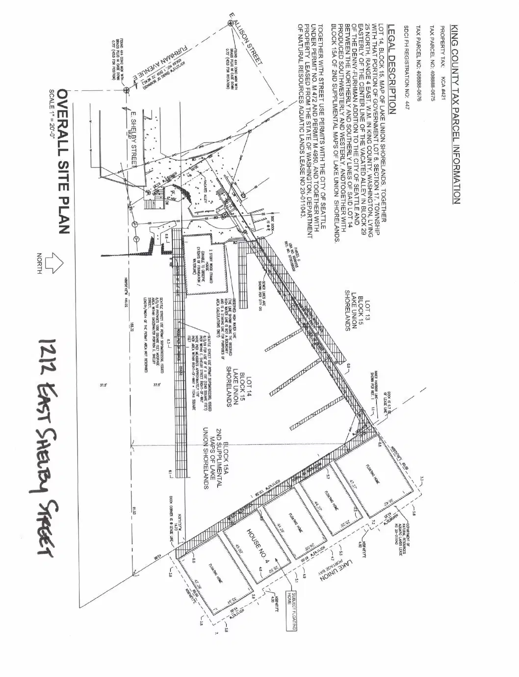 Site plan for 1212 E Shelby St