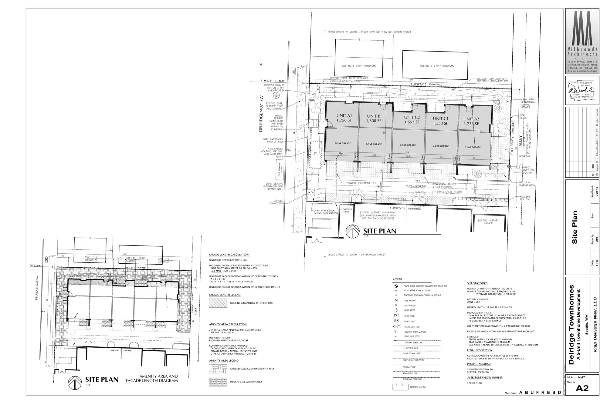 Site plan for 5206 Delridge Way SW