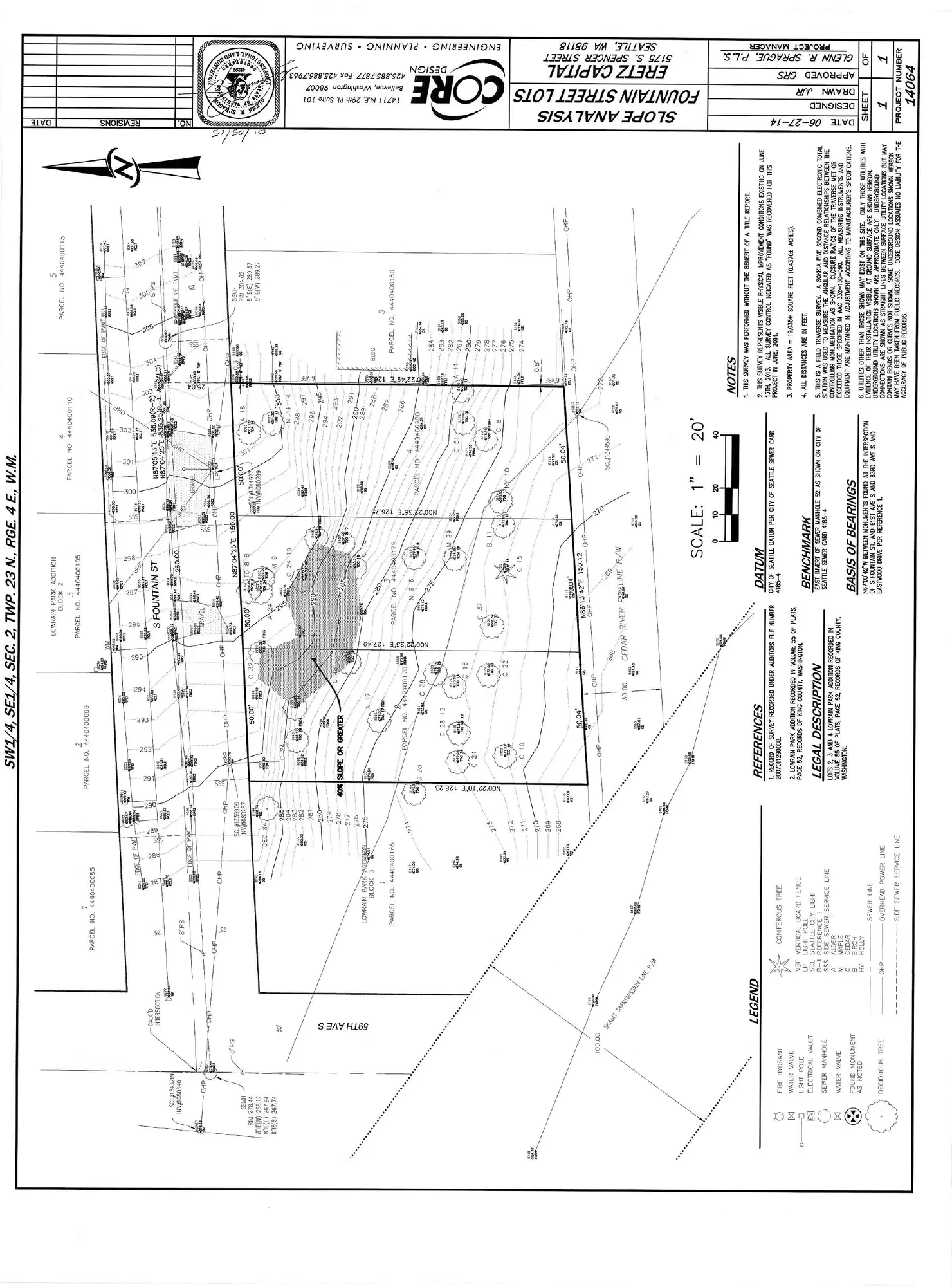 Site plan for 5911 S Fountain St