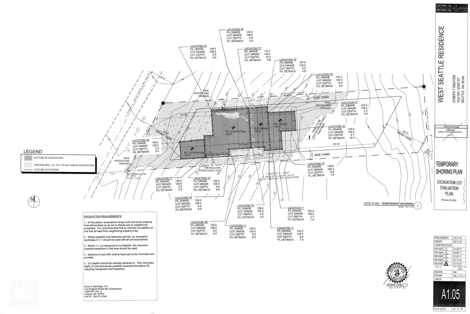 Site plan for 4436 23rd Ave SW