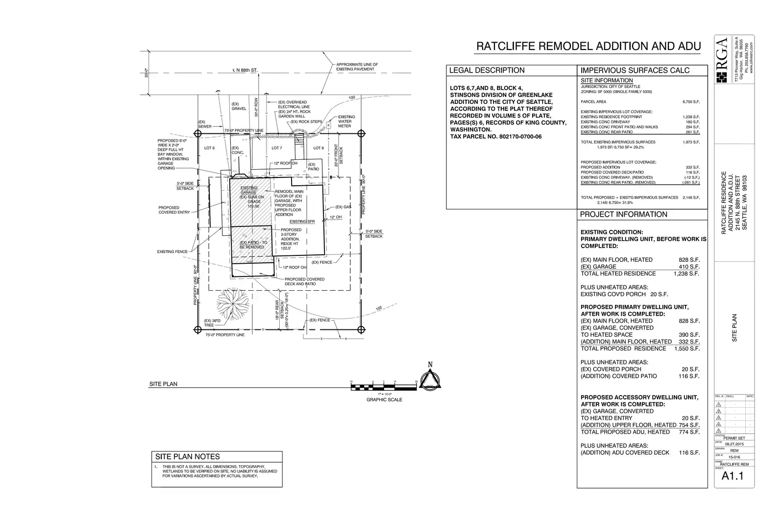 Site plan for 2145 N 88th St