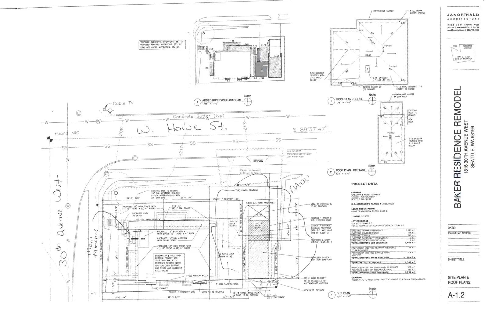 Site plan for 1816 30th Ave W