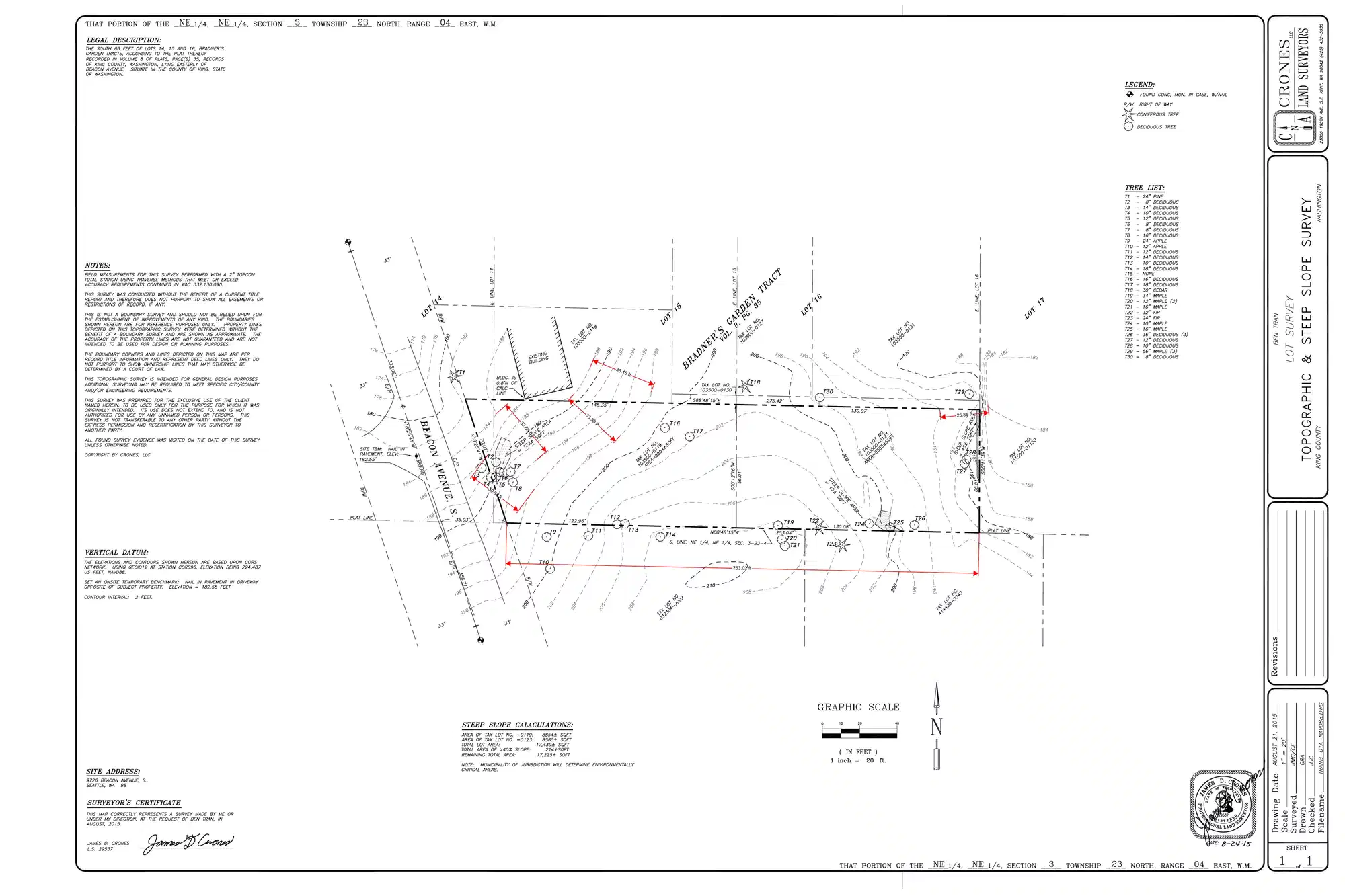 Site plan for 9728 Beacon Ave S