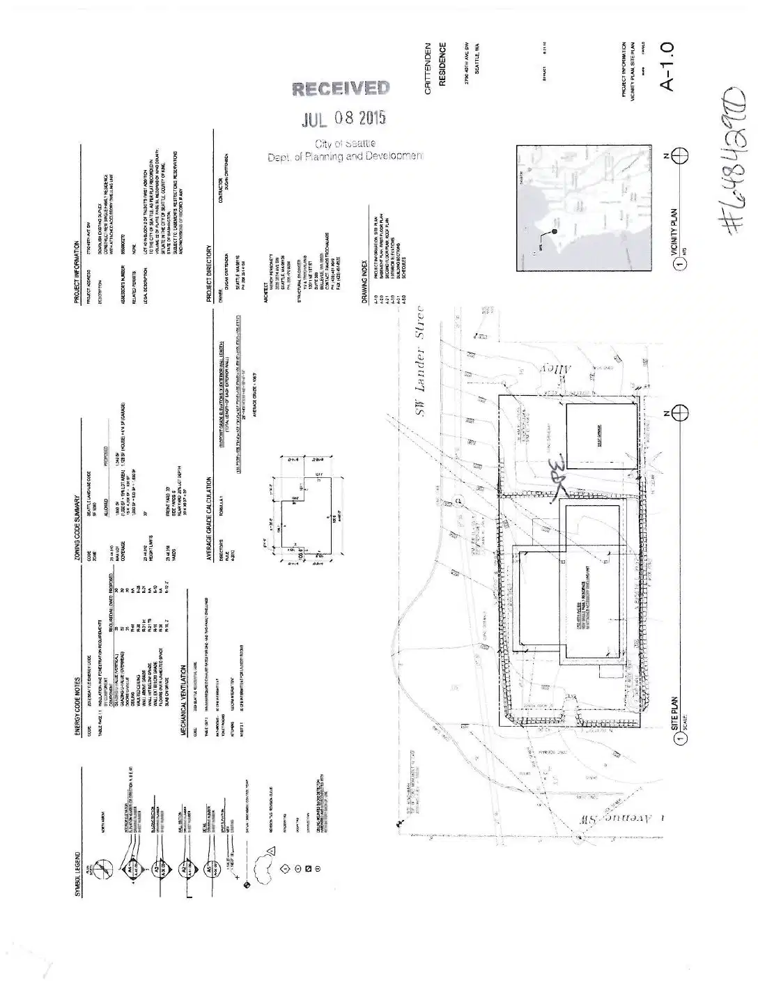Site plan for 2700 49th Ave SW