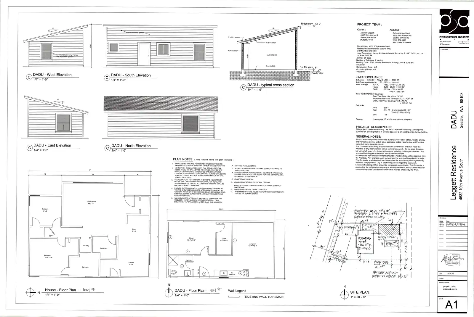 Site plan for 4532 10th Ave S