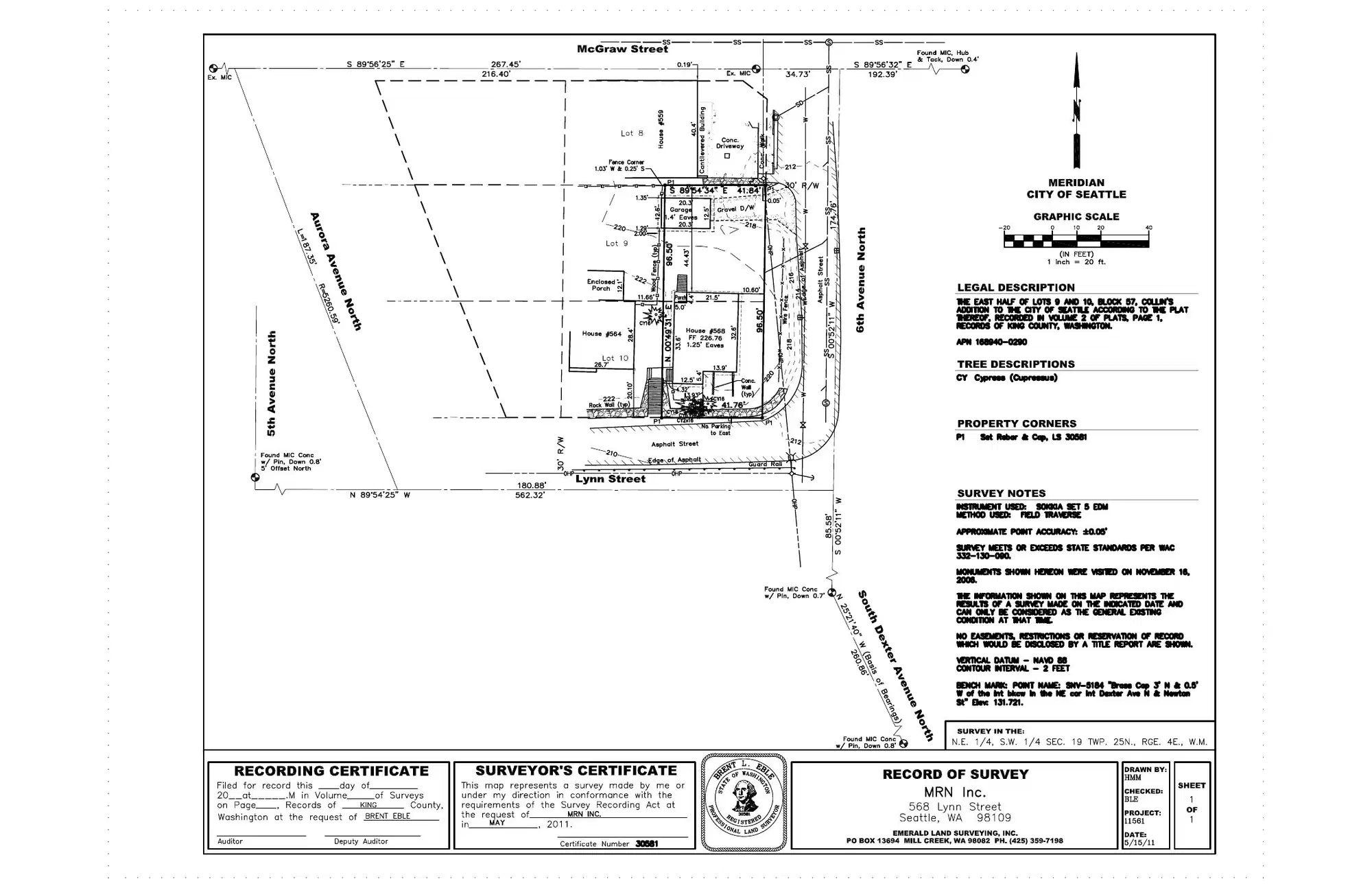 Site plan for 2155 6th Ave N