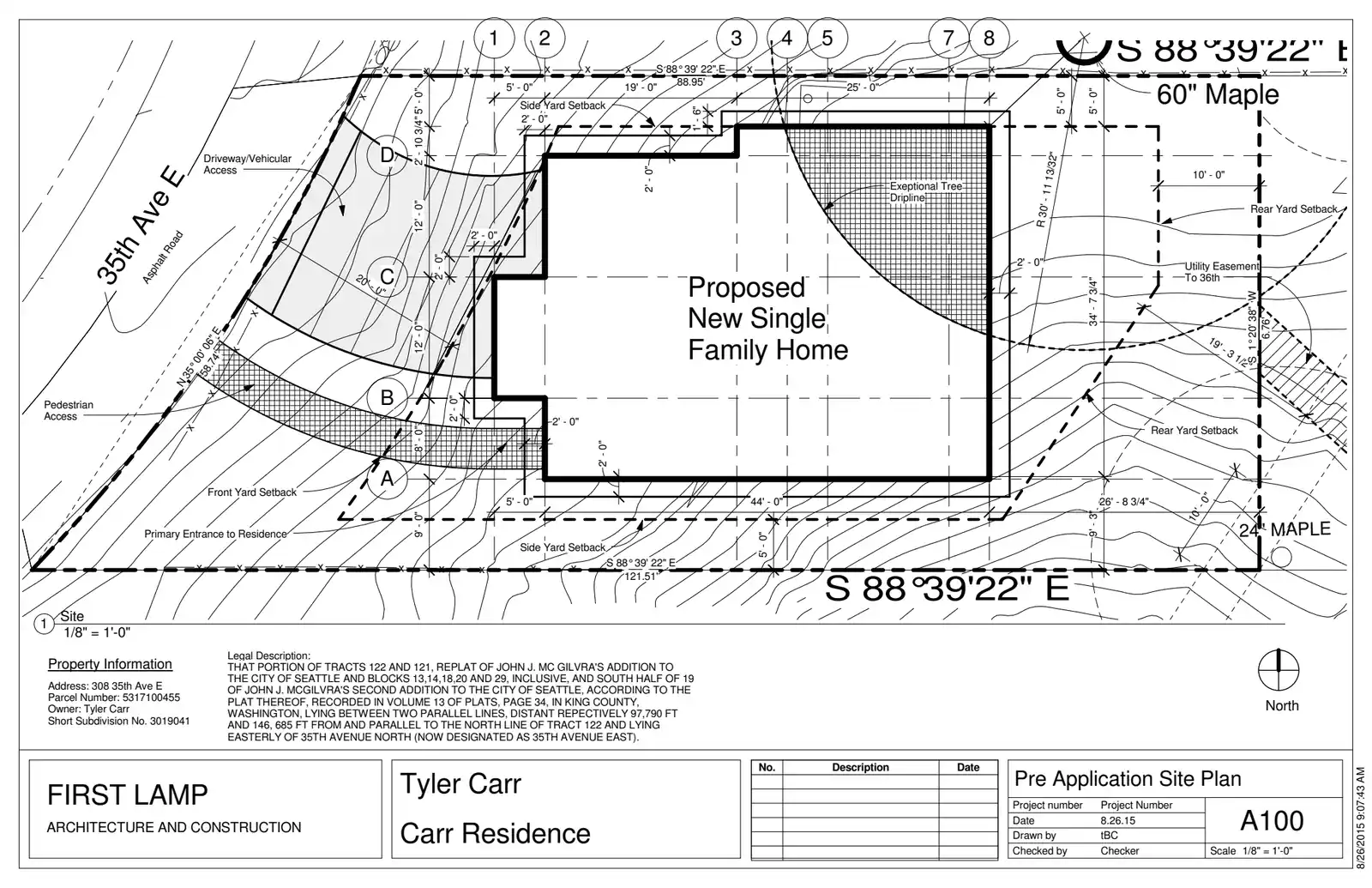 Site plan for 308 35th Ave E