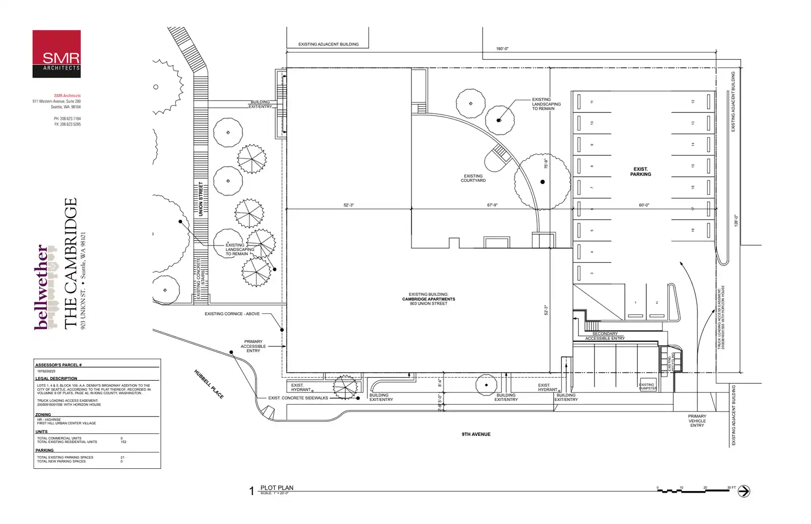 Site plan for 903 Union St