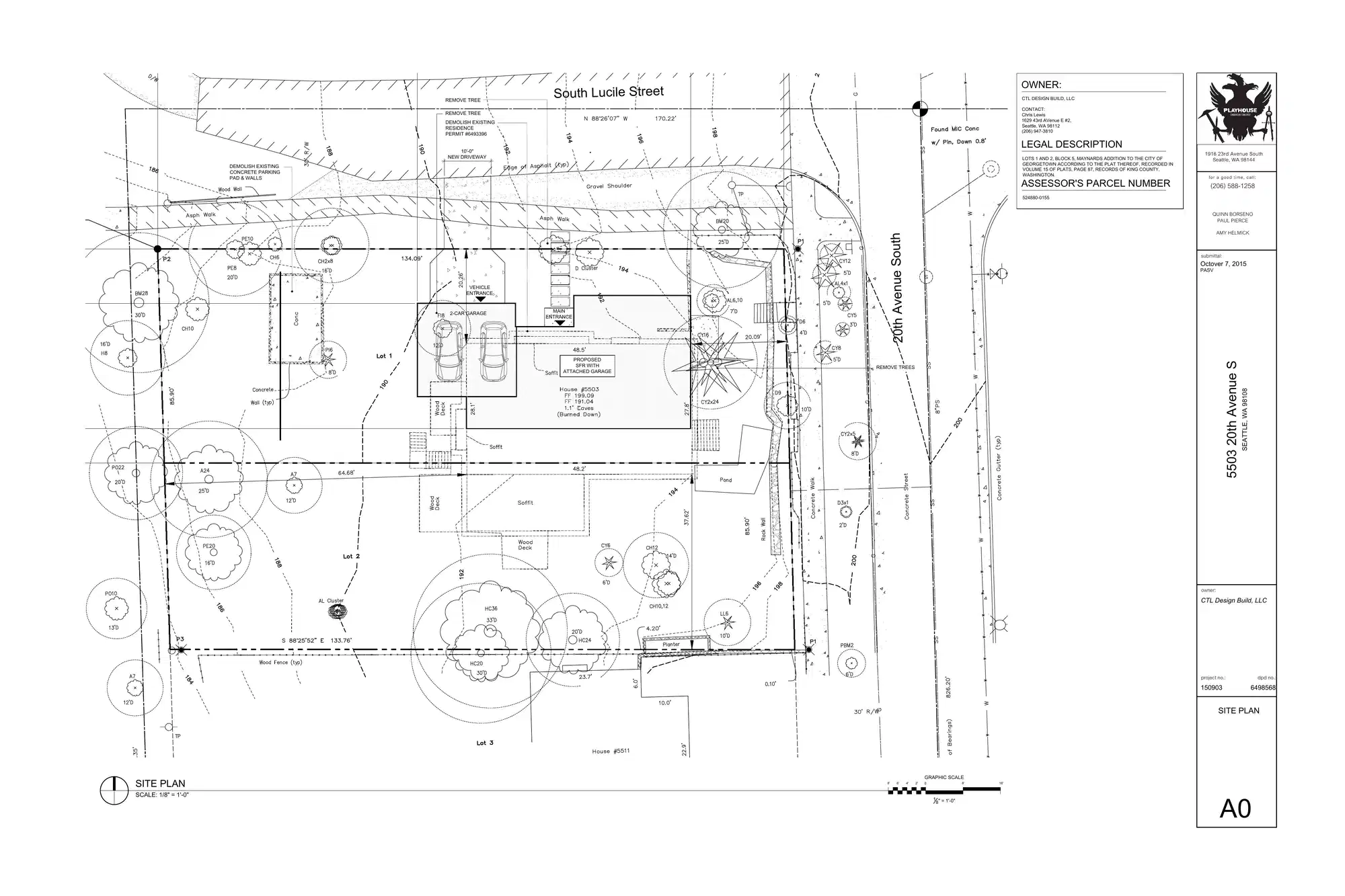 Site plan for 5503 20th Ave S