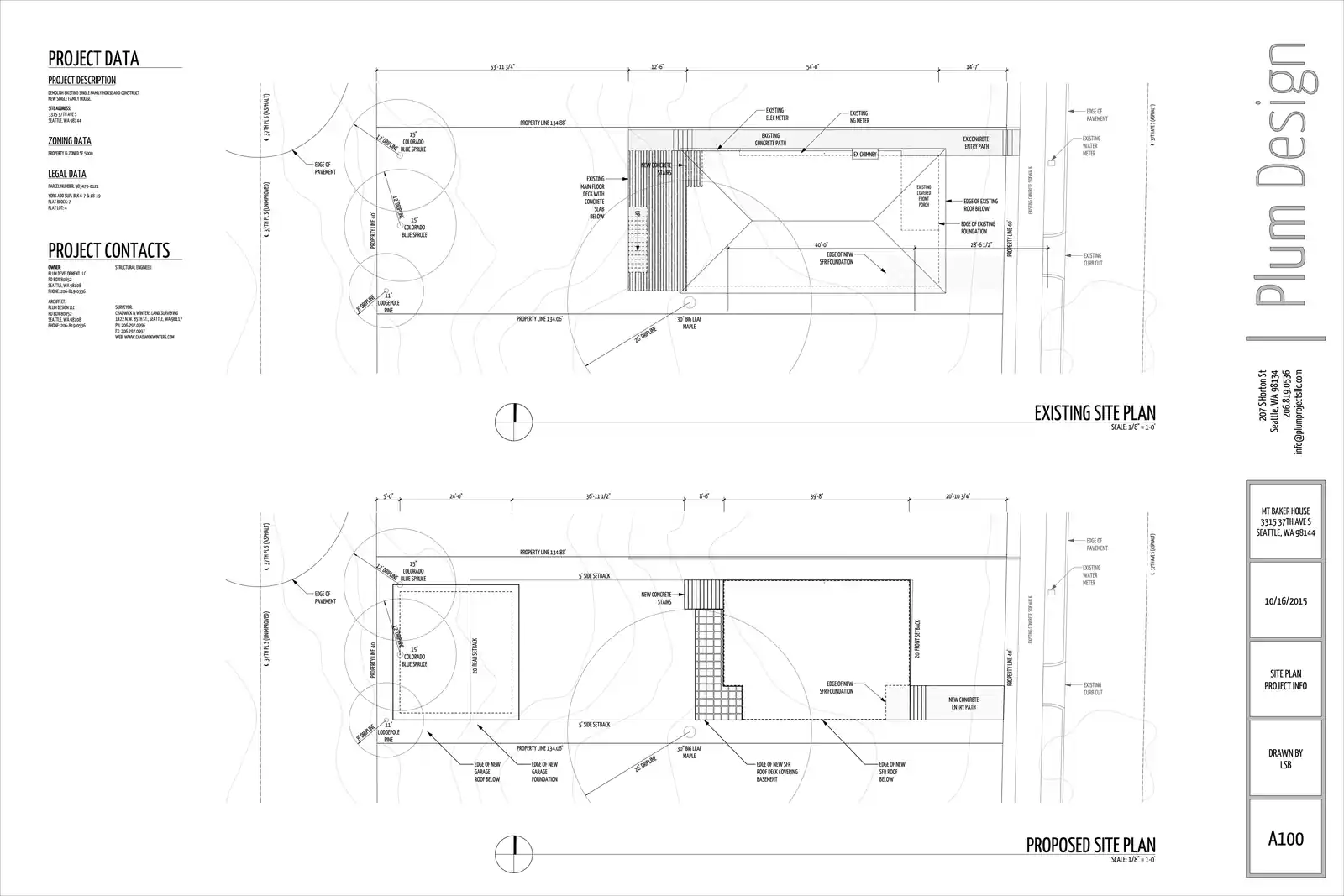 Site plan for 3315 37th Ave S