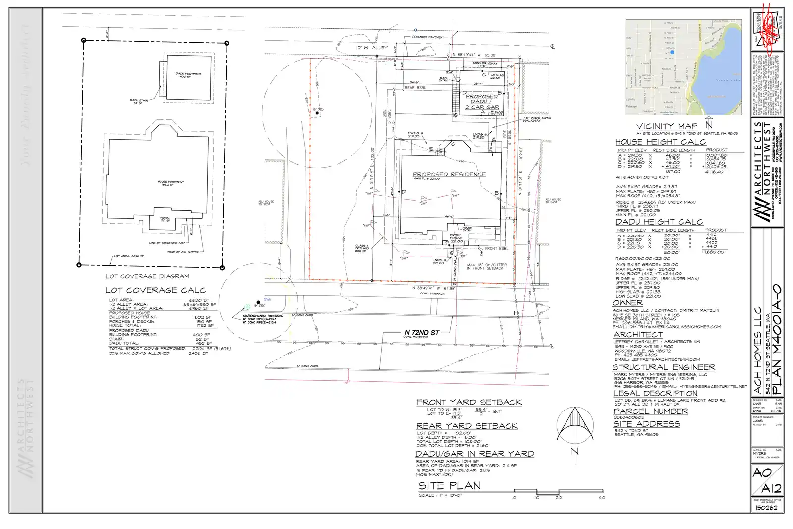 Site plan for 542 N 72nd St
