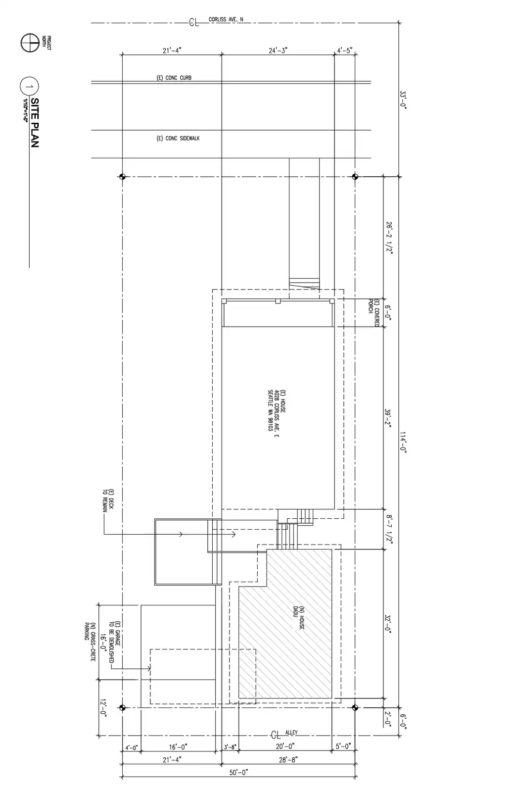Site plan for 4028 Corliss Ave N