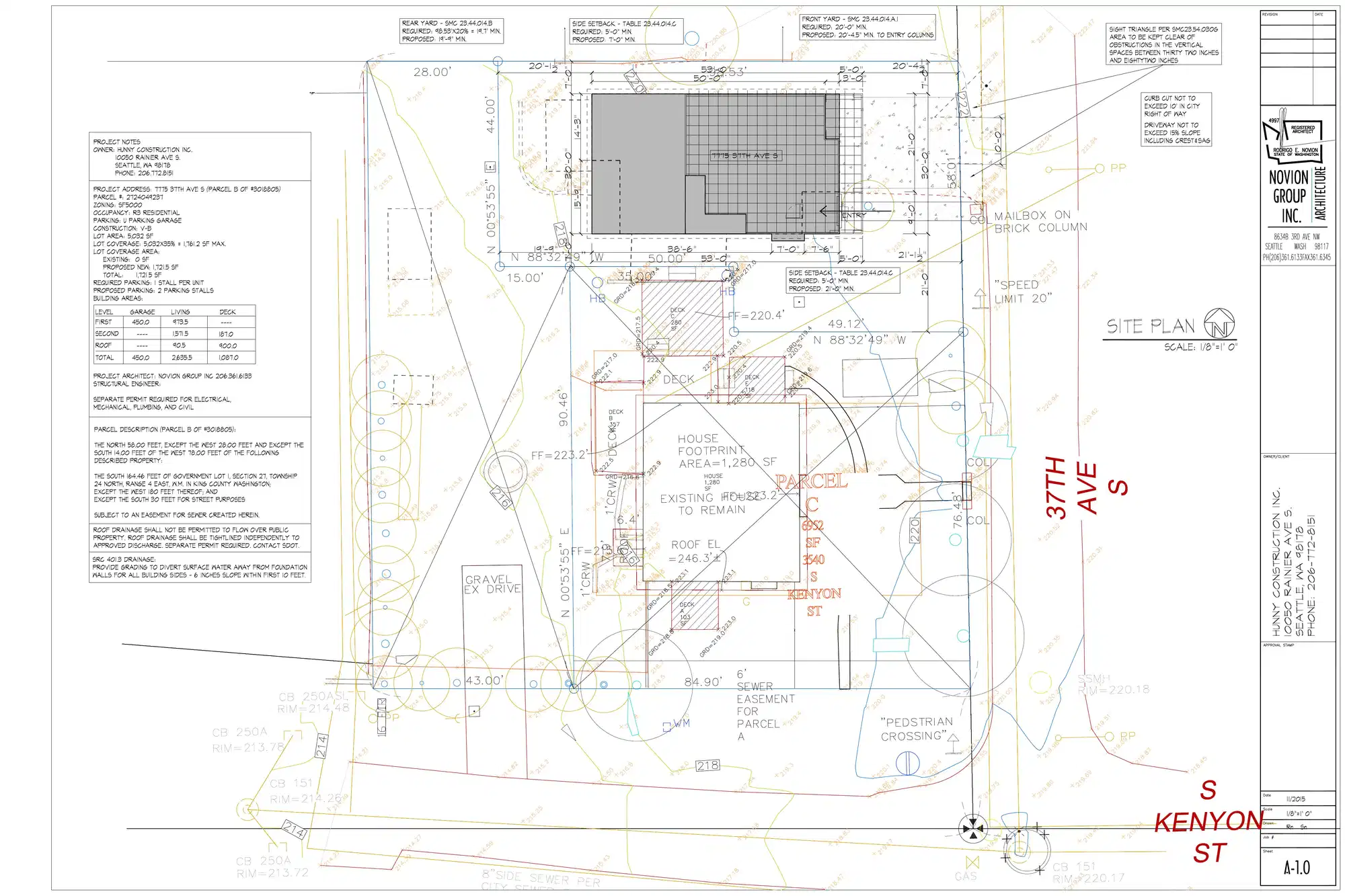 Site plan for 7775 37th Ave S