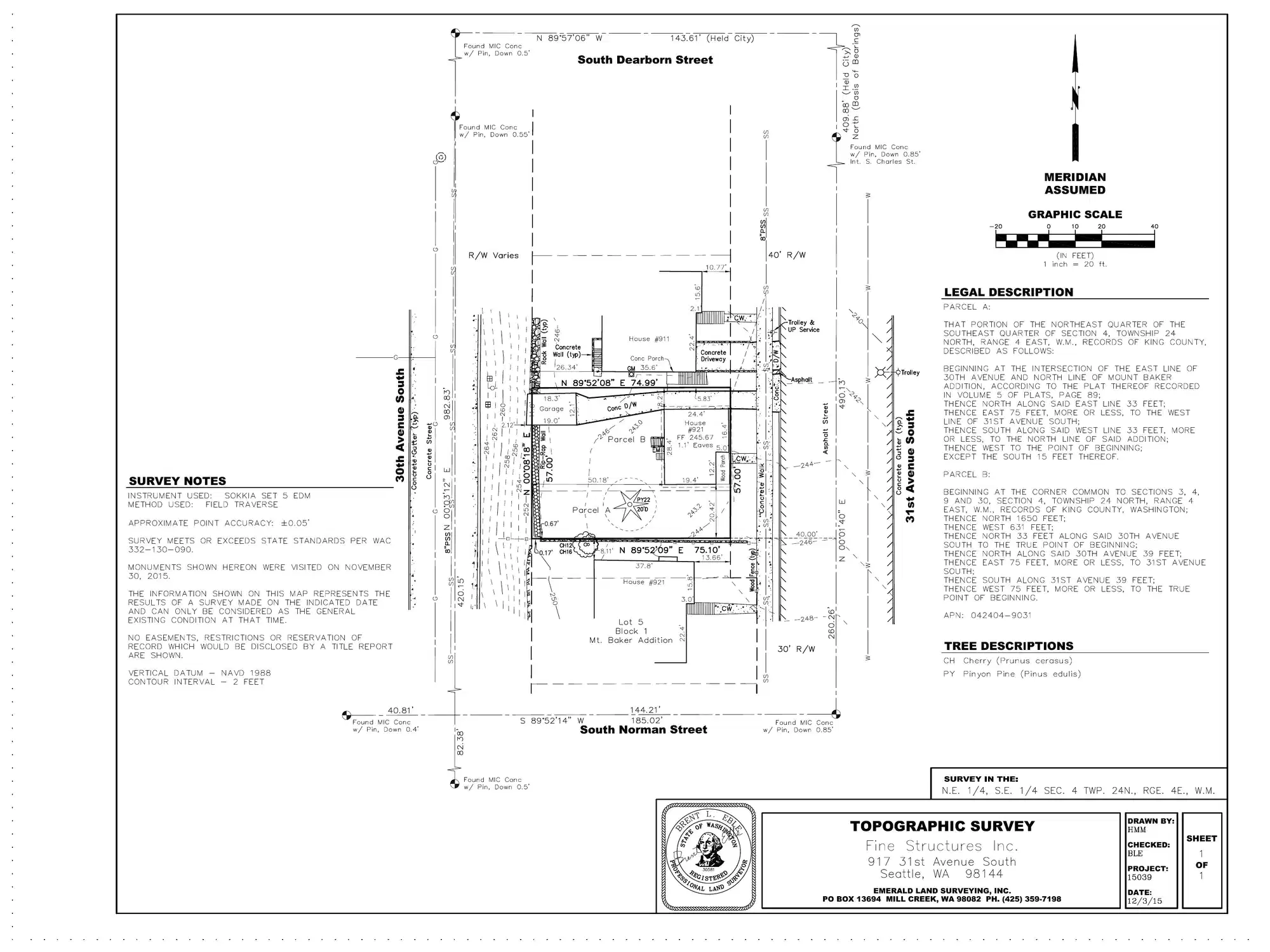 Site plan for 917 31st Ave S