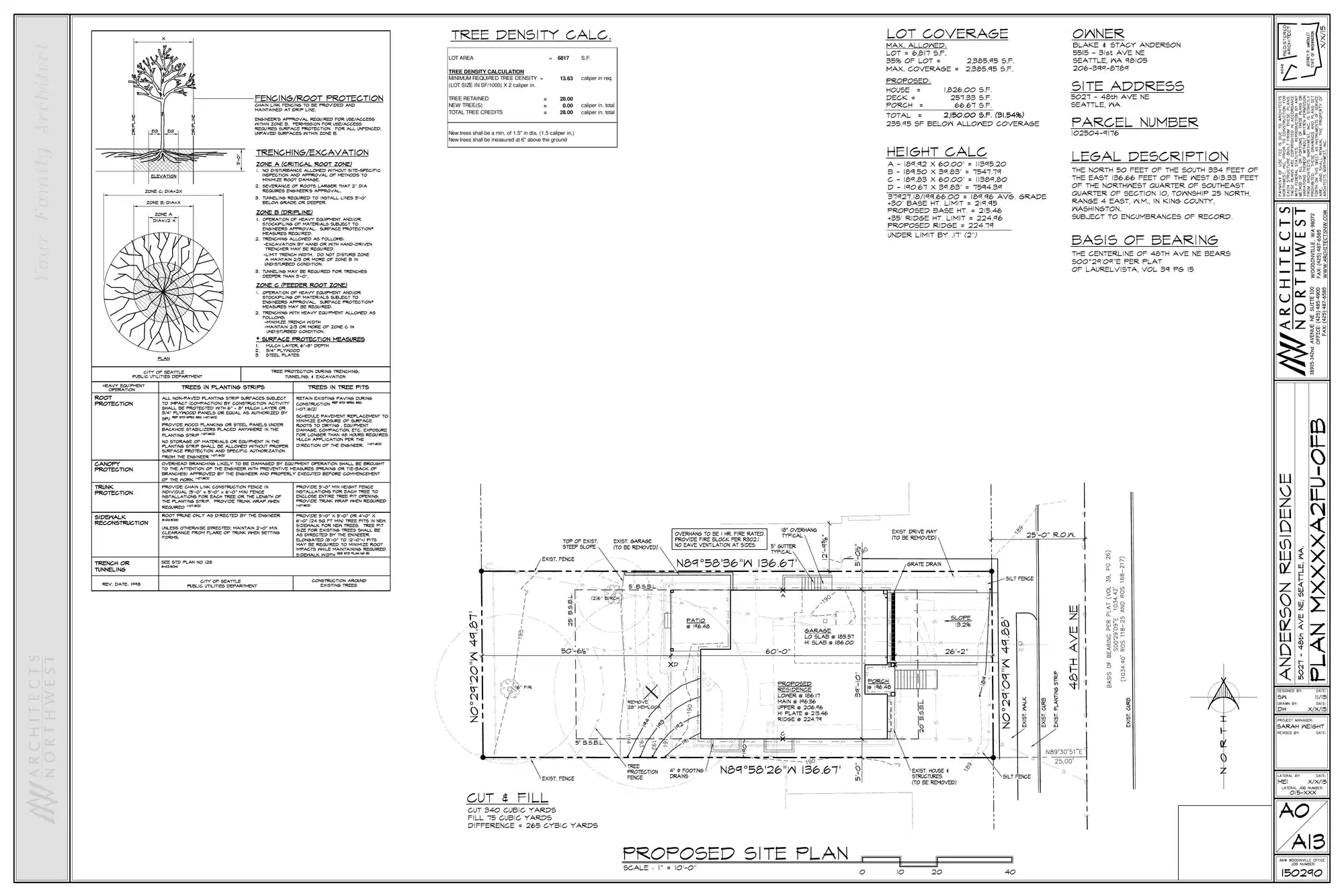 Site plan for 5027 48th Ave NE