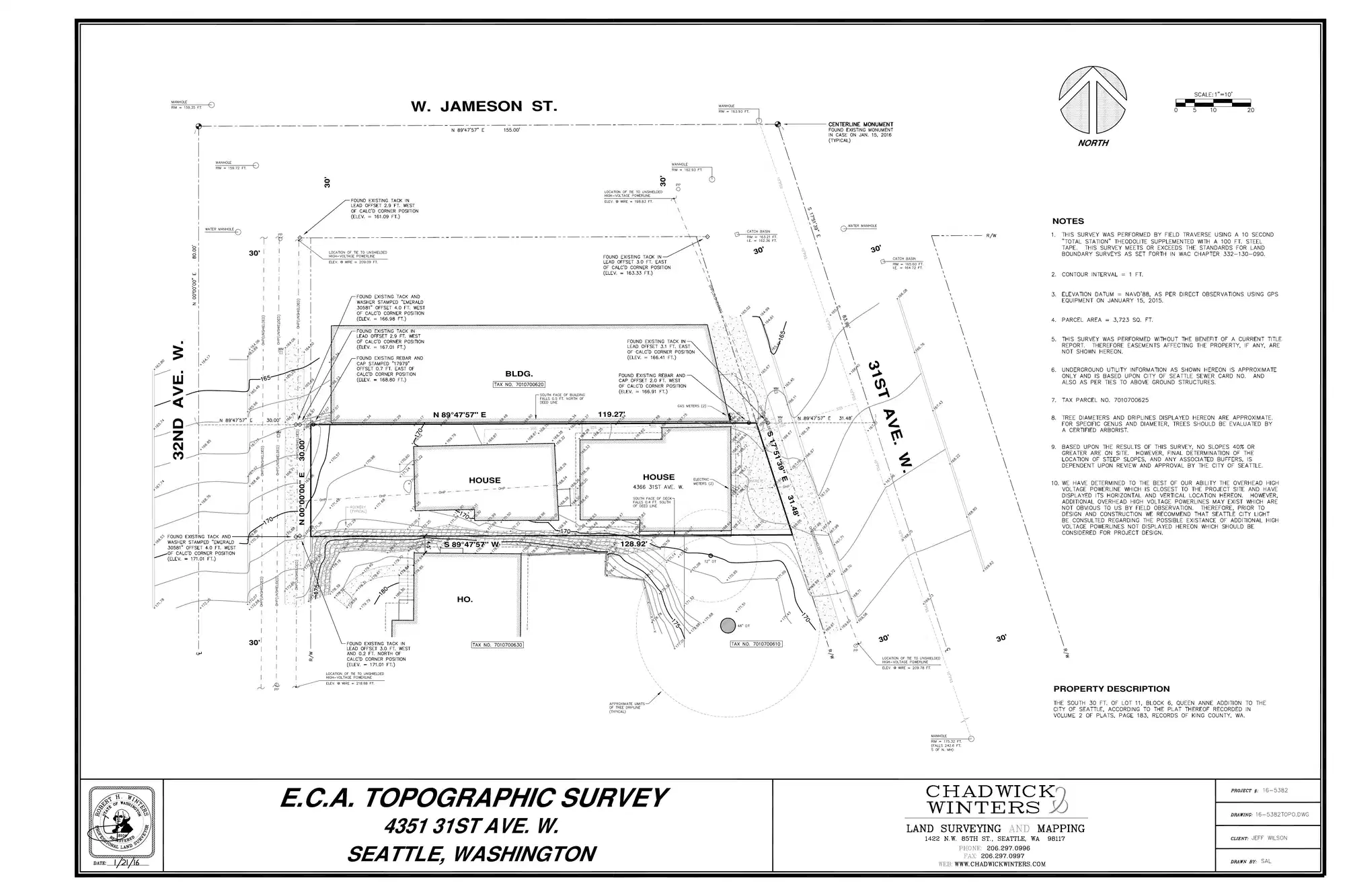 Site plan for 4350 32nd Ave W