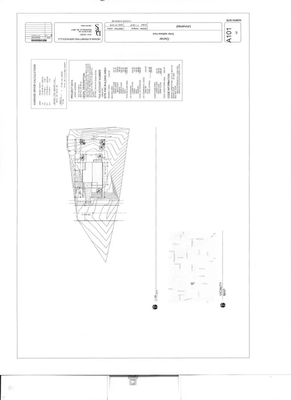 Site plan for 1910 17th Ave S