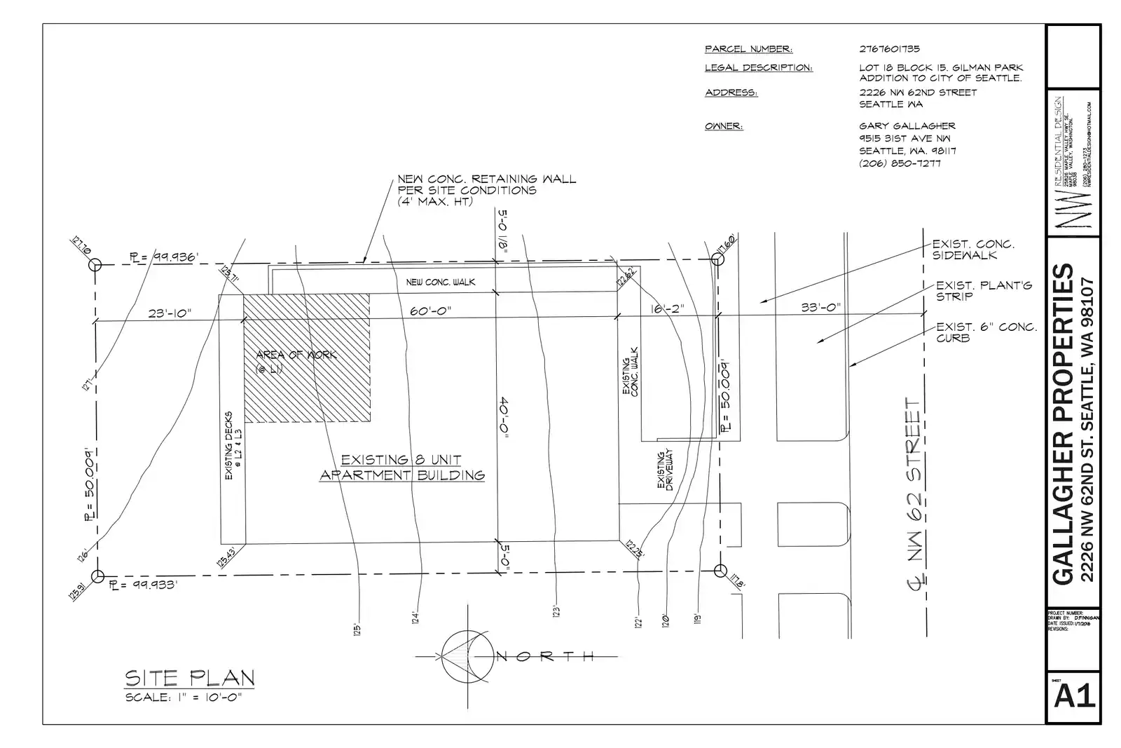 Site plan for 2226 NW 62nd St