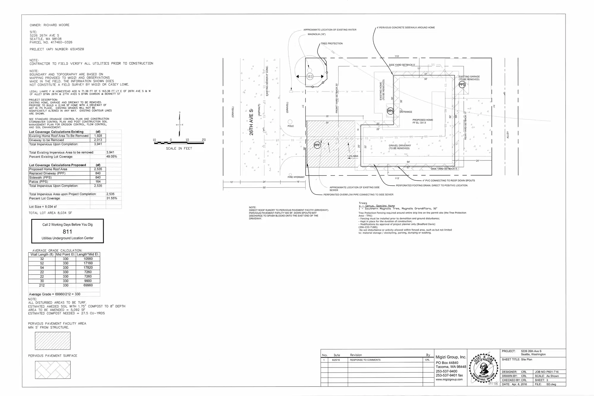 Site plan for 5226 26th Ave S
