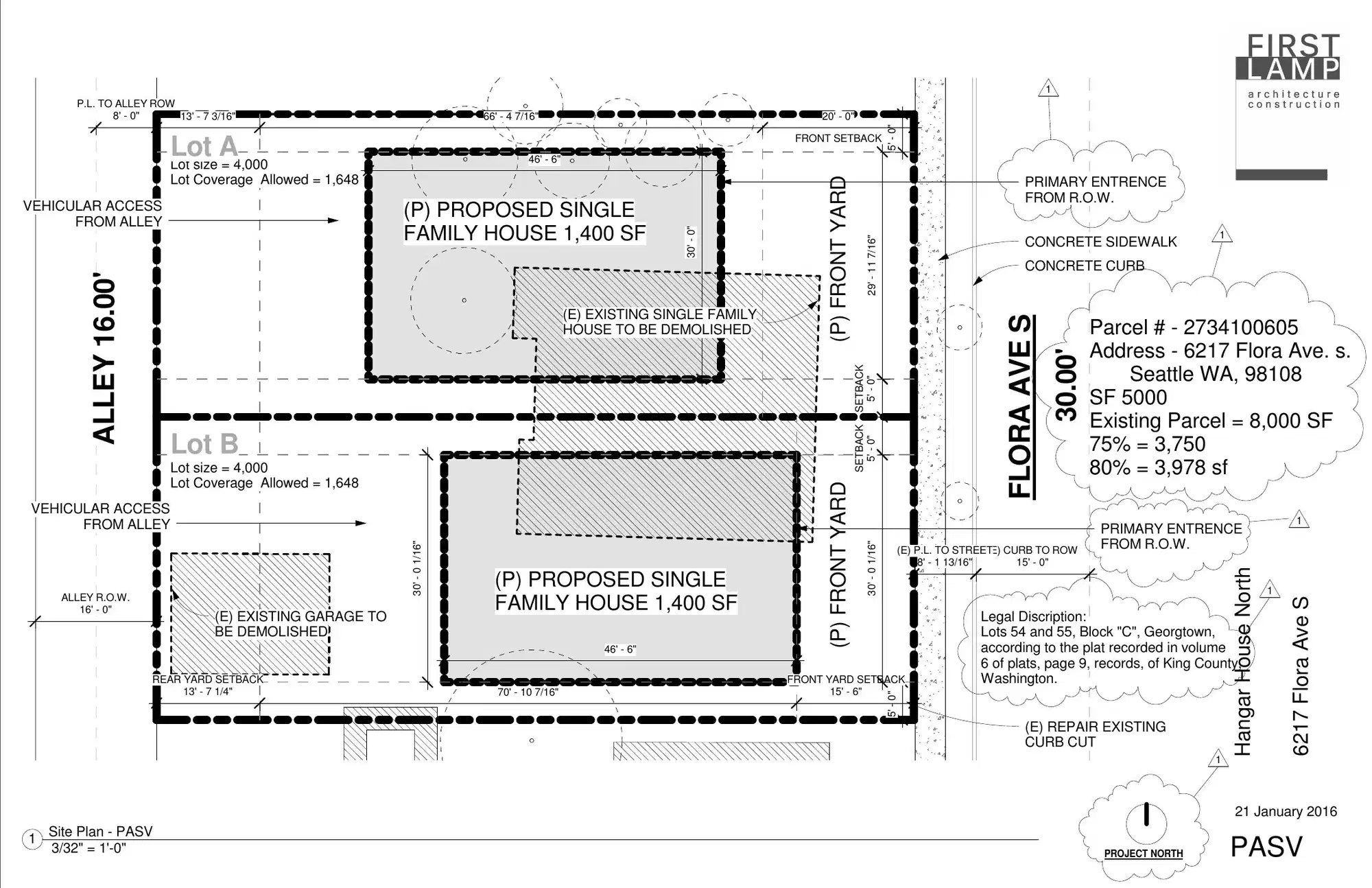 Site plan for 6217 Flora Ave S