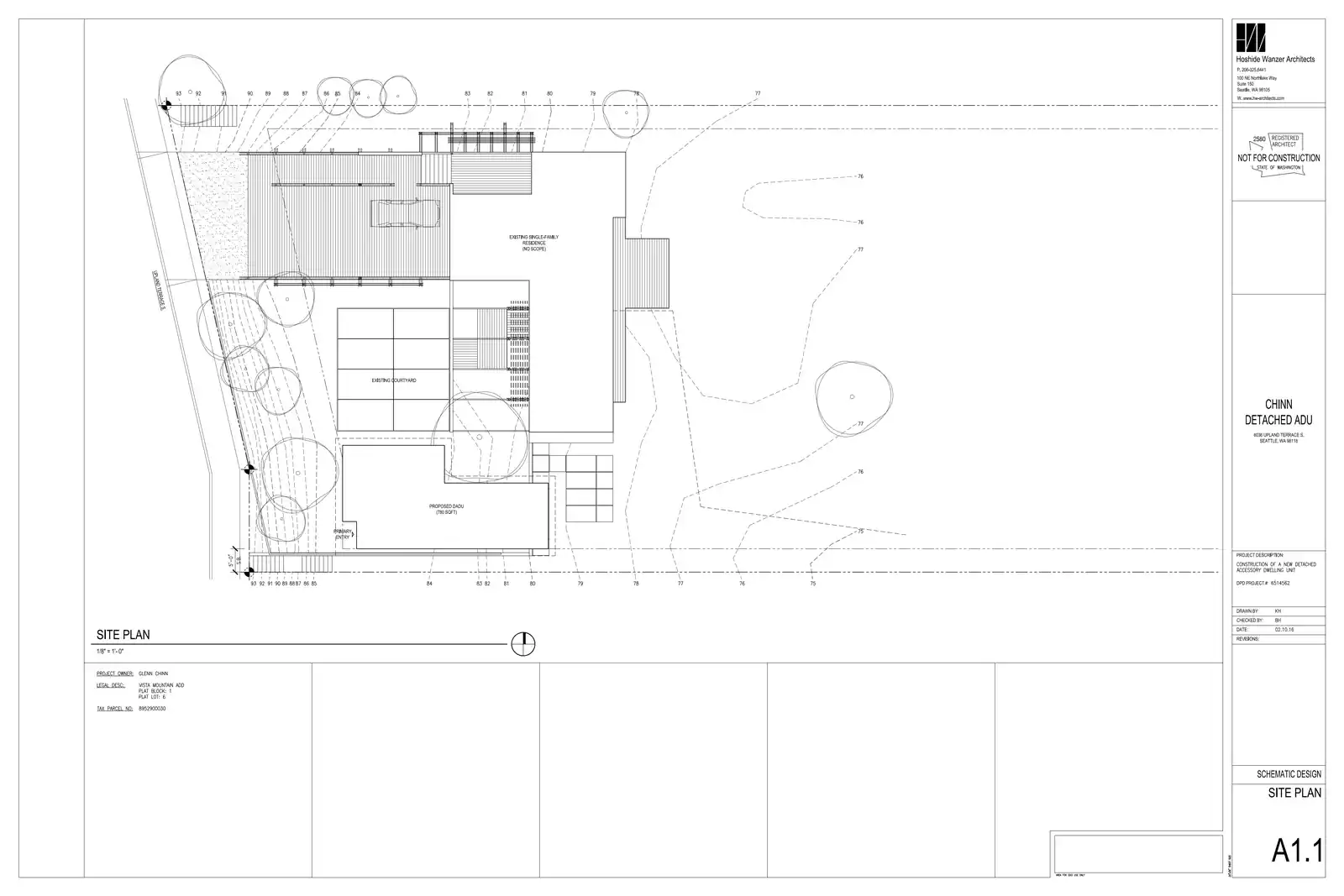 Site plan for 6036 Upland Ter S