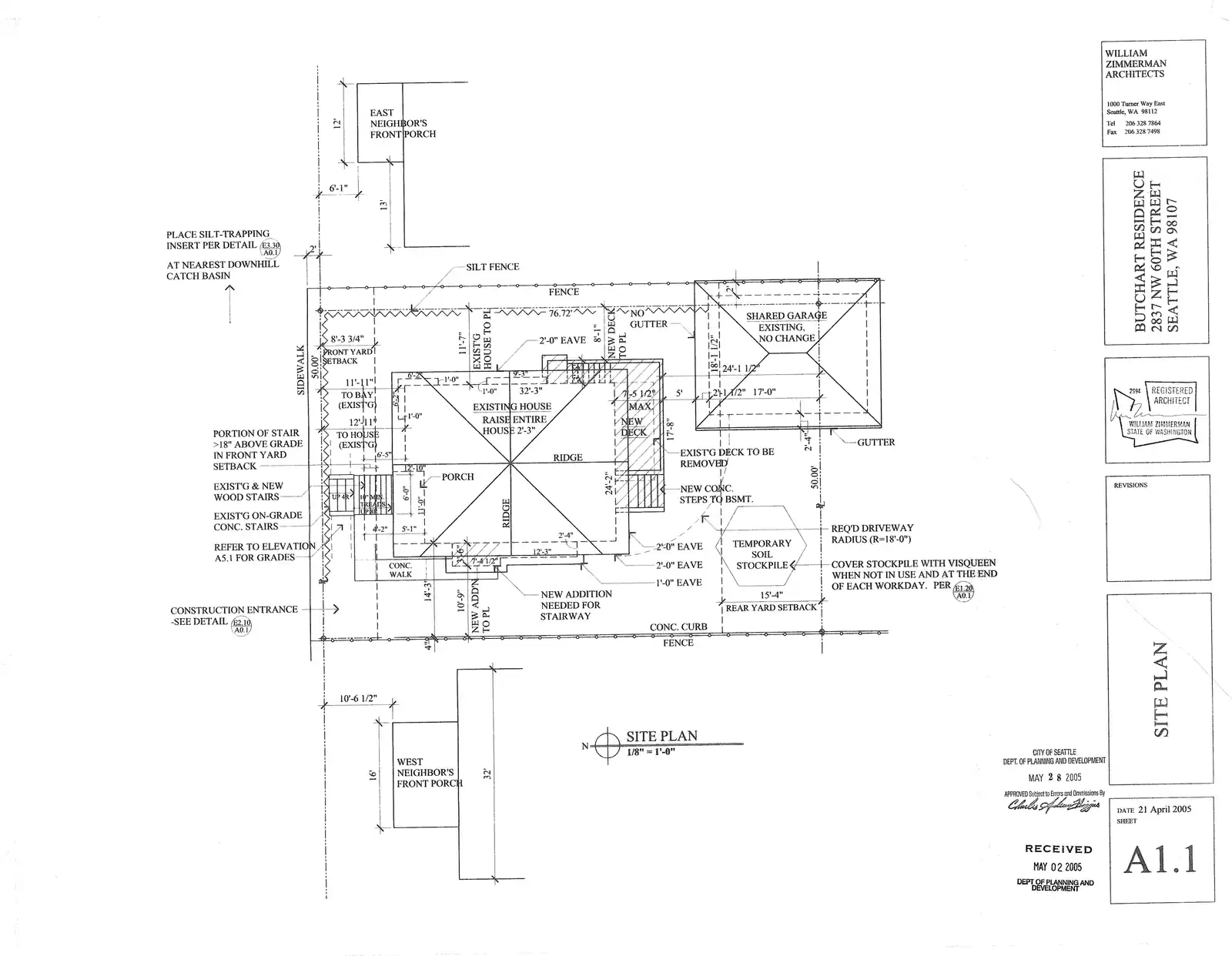 Site plan for 2837 NW 60th St